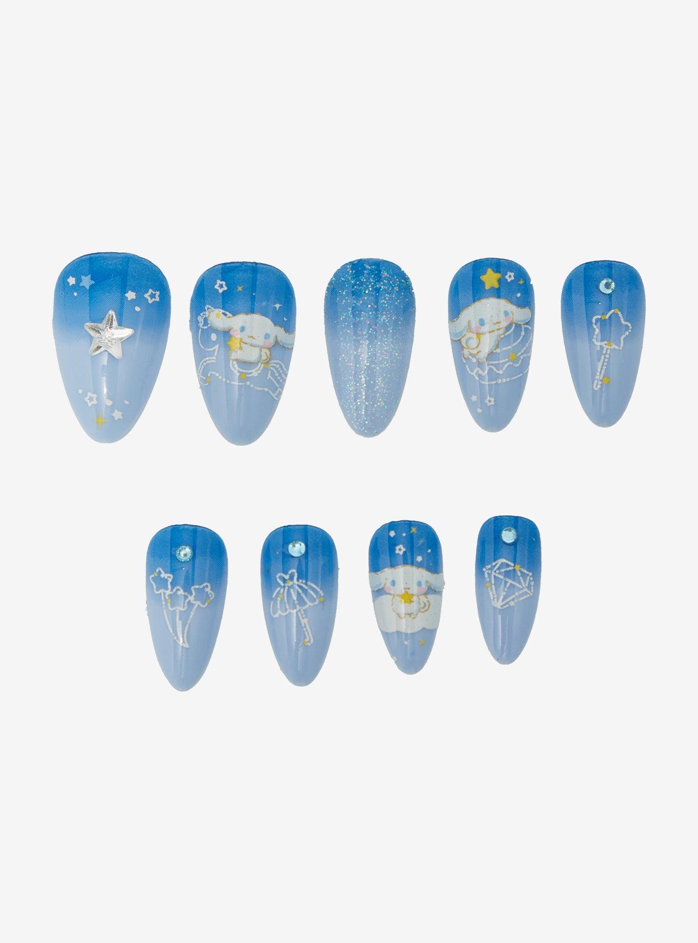 Cinnamoroll Starry Dreams Faux Nail Set, , hi-res