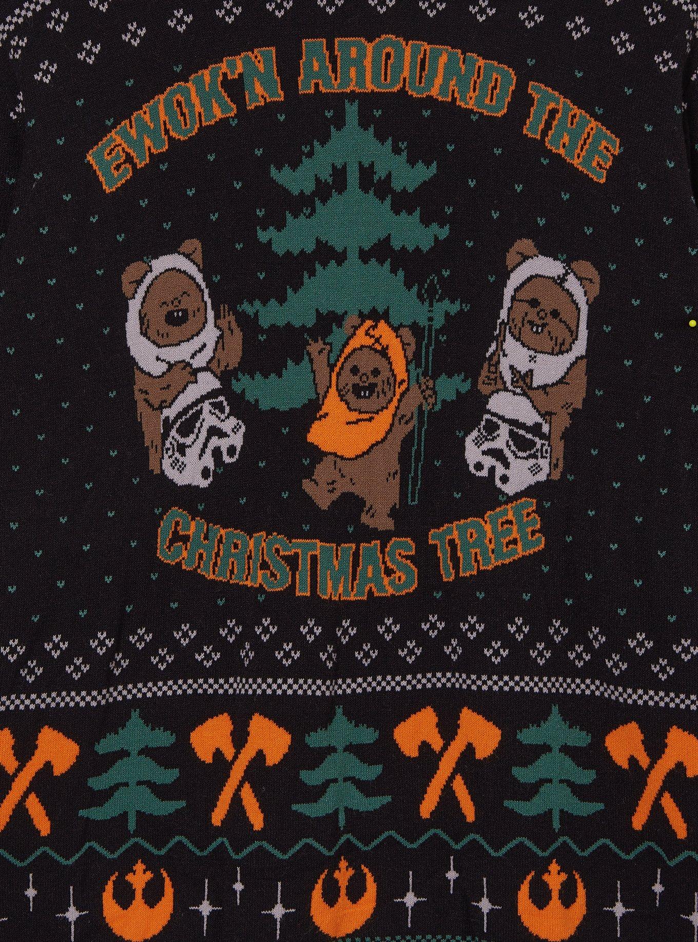 Star Wars Ewok'n Around the Tree Patterned Holiday Sweater, , hi-res