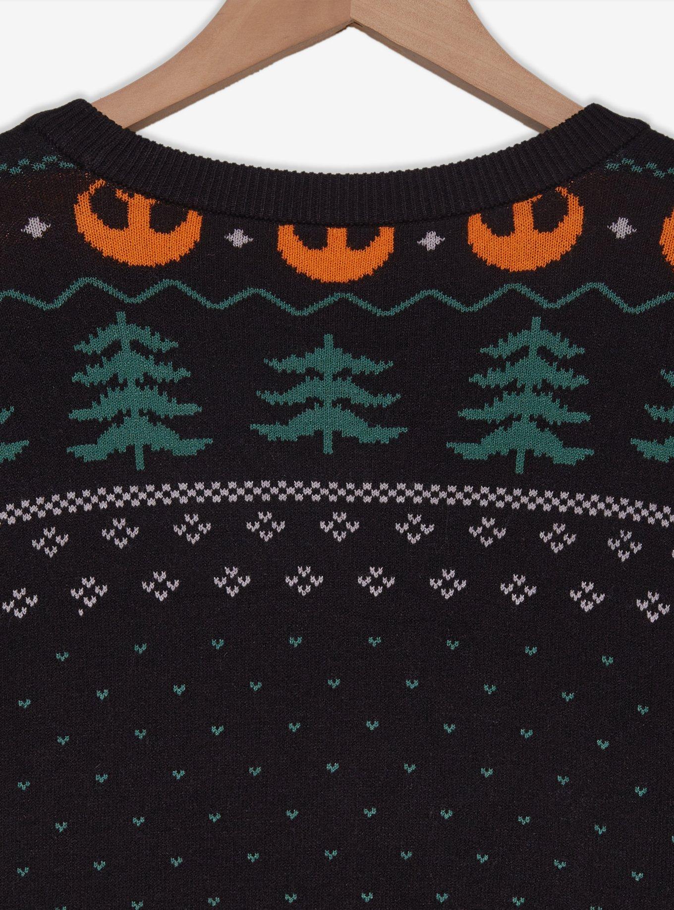 Star Wars Ewok'n Around the Tree Patterned Holiday Sweater, MULTI, alternate