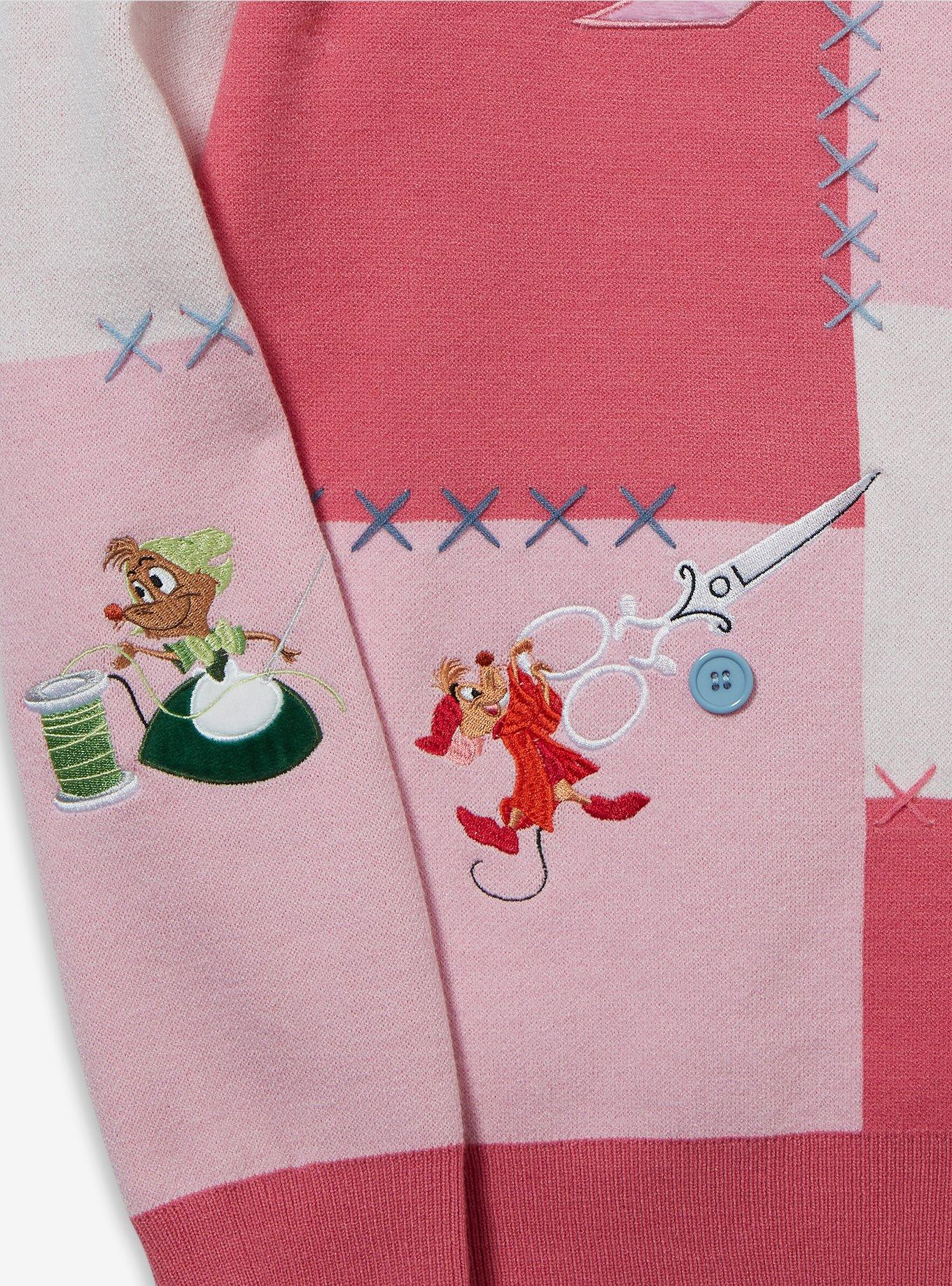 Disney Cinderella Mice Patchwork Sweater, MULTI, alternate