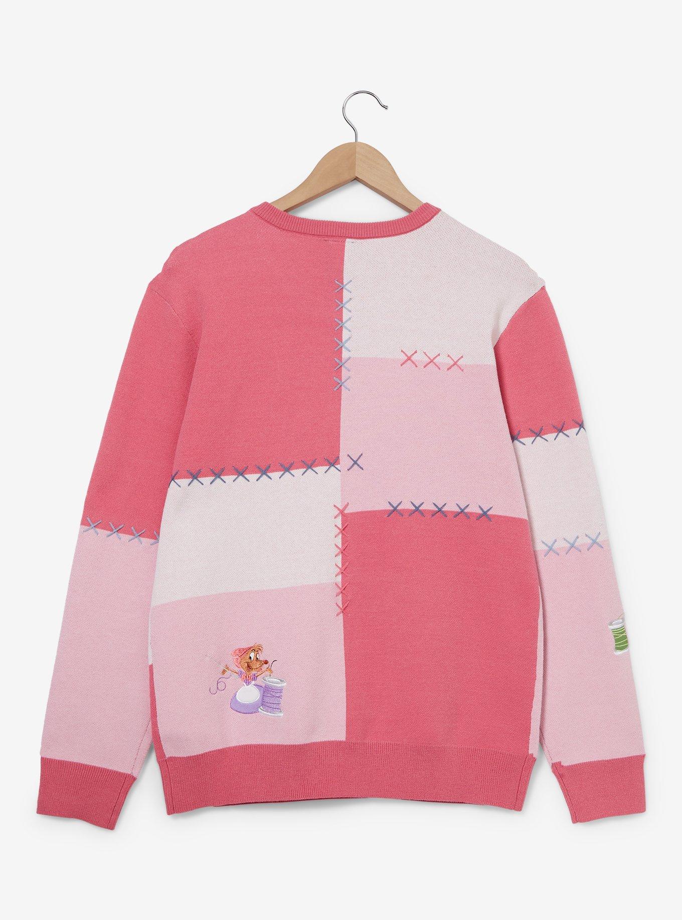 Disney Cinderella Mice Patchwork Sweater, MULTI, alternate