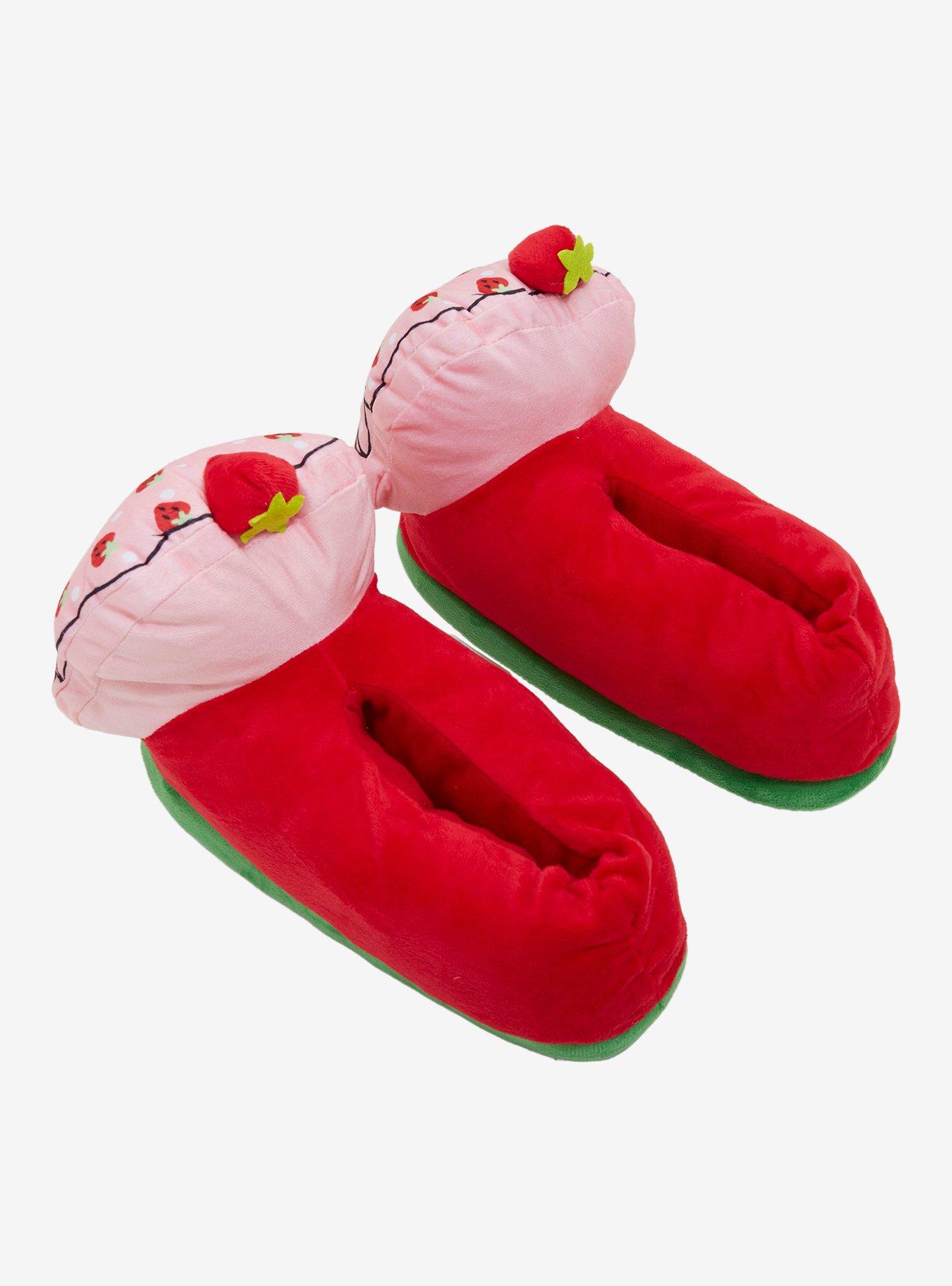 Strawberry Shortcake Plush Slippers, MULTI, alternate