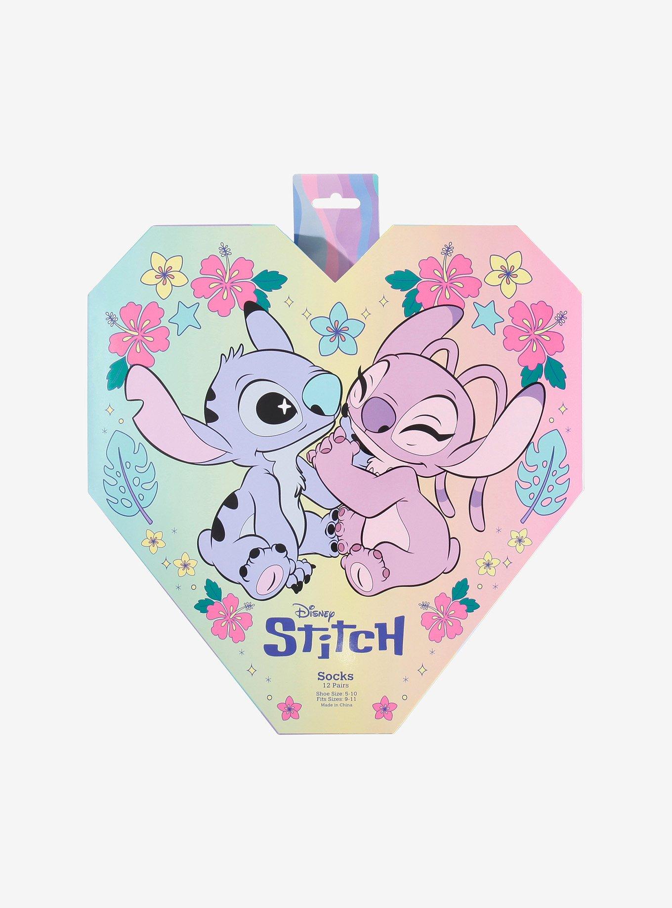 Disney Stitch & Angel 12 Days Of Socks Gift Set, , alternate
