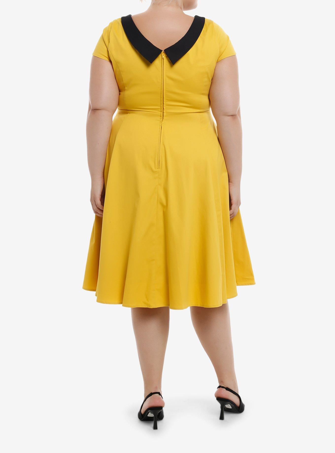 Her Universe Star Trek Command Uniform Retro Dress Plus Size Her Universe Exclusive, GOLDEN YELLOW, alternate