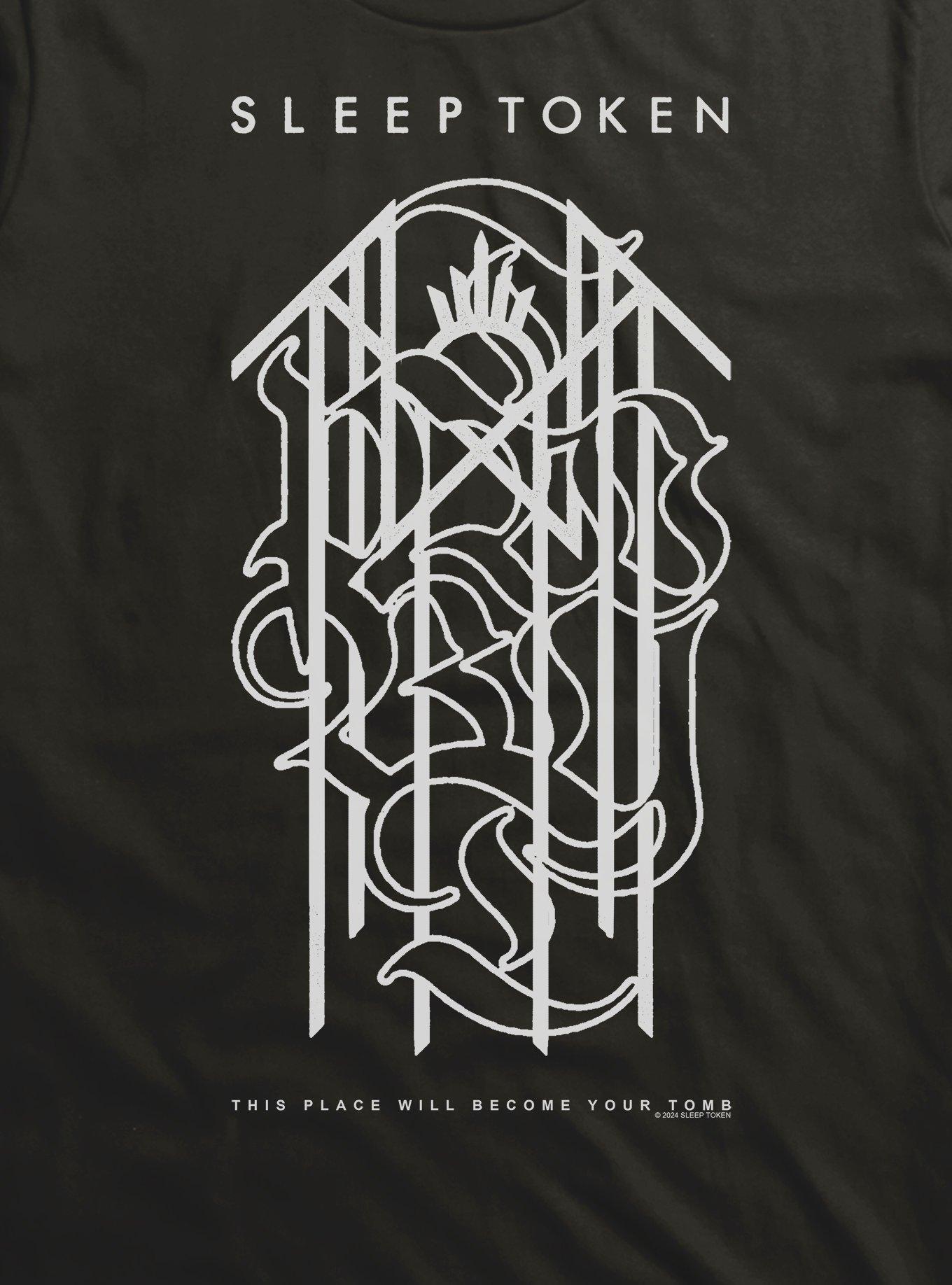 Sleep Token Bule Ocean Sigil T-Shirt, BLACK, alternate