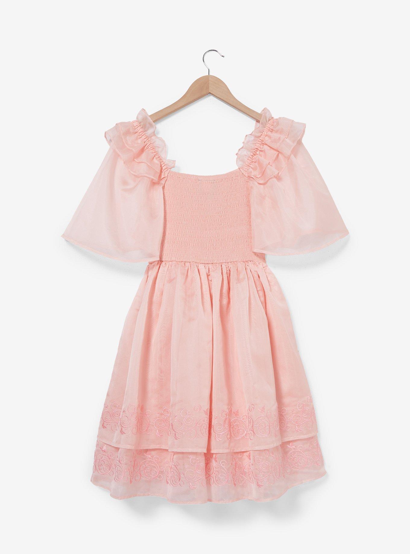 Wicked Glinda Bubble Smock Dress - BoxLunch Exclusive, LIGHT PINK, alternate