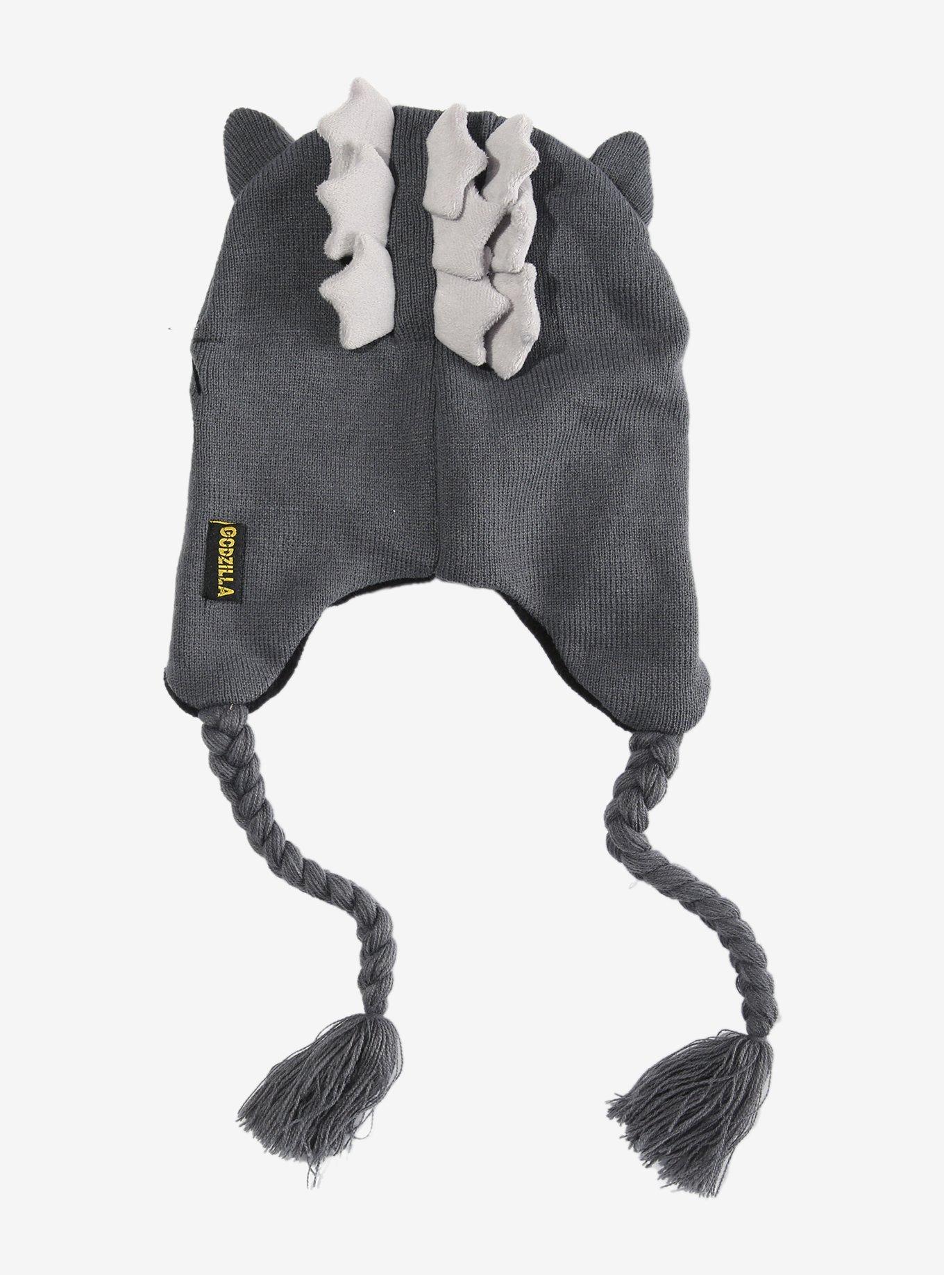 Godzilla Biting Tassel Beanie, , alternate