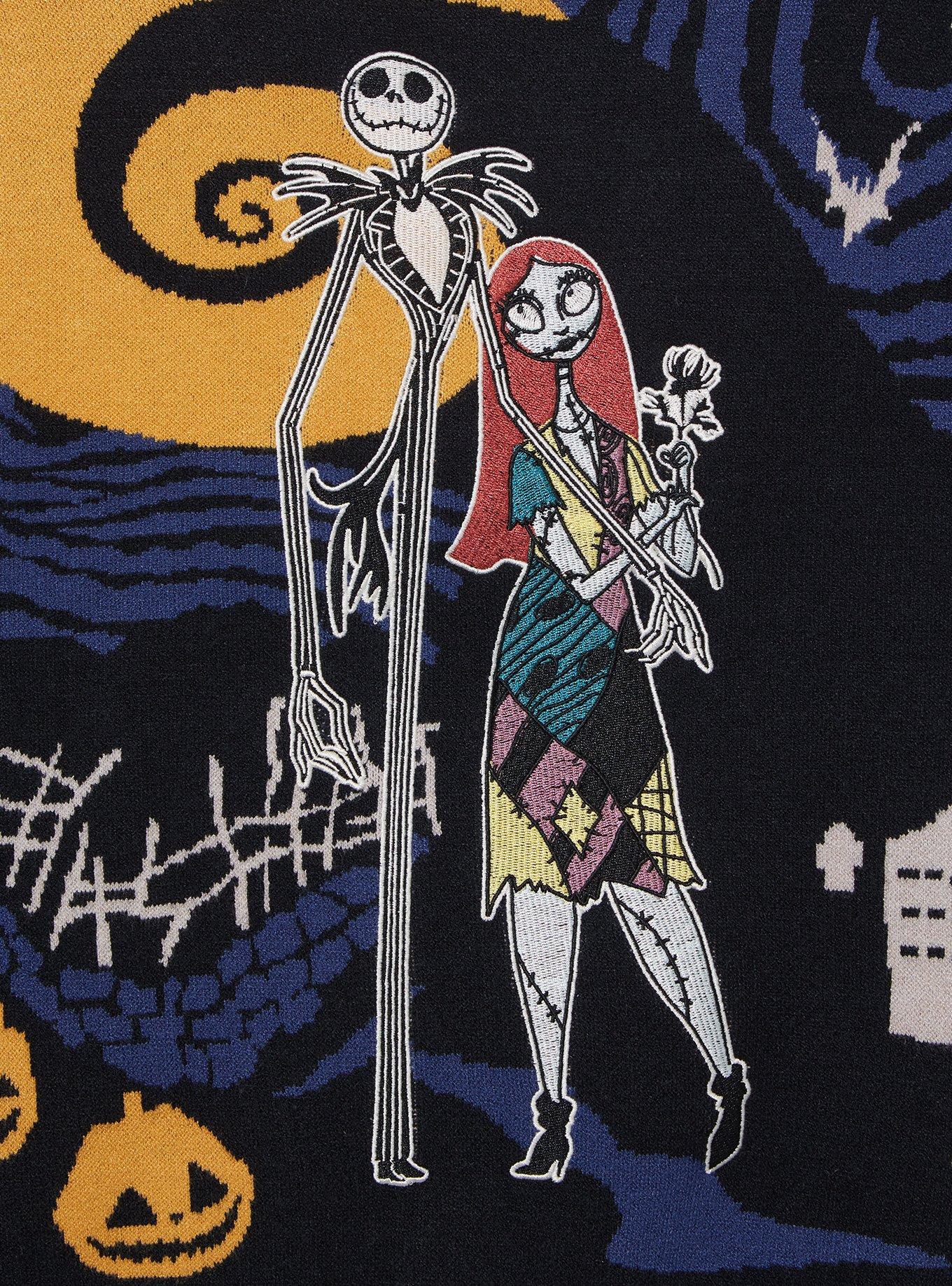 Disney The Nightmare Before Christmas Jack & Sally Spiral Hill Cardigan - BoxLunch Exclusive, MULTI, alternate