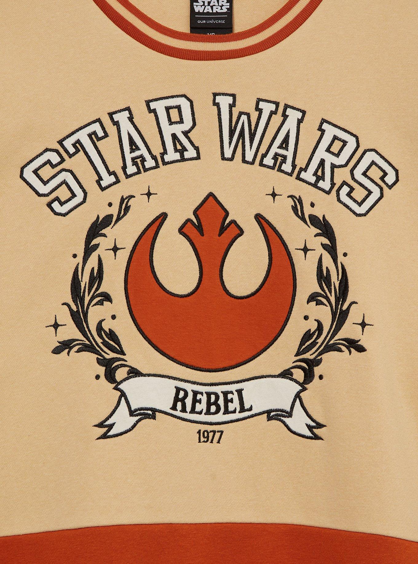 Star Wars Rebel Symbol Panel Crewneck - BoxLunch Exclusive, , hi-res