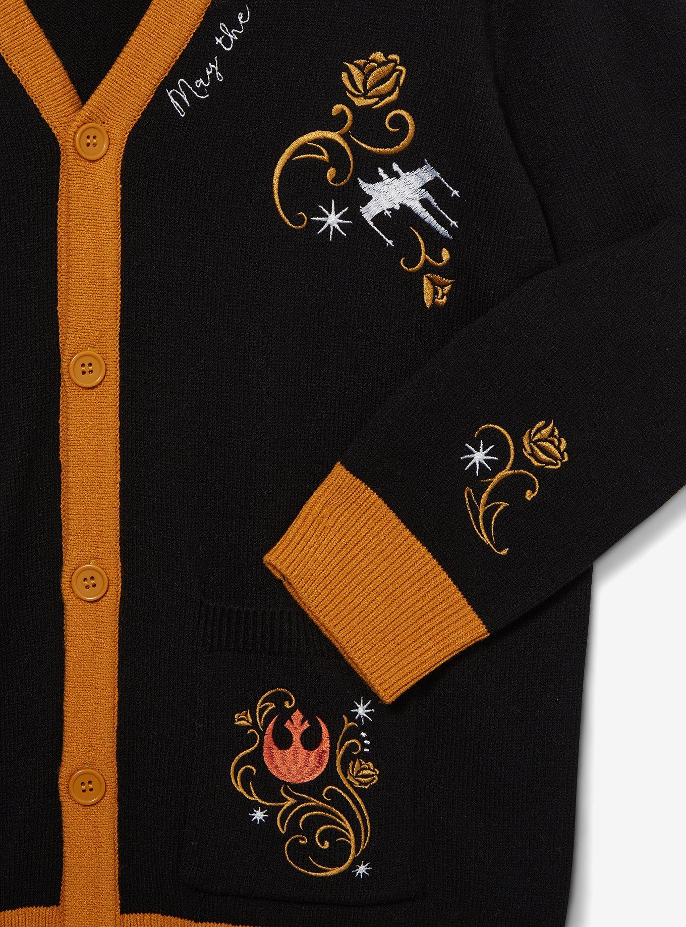 Star Wars Icons Women's Cardigan &mdash; BoxLunch Exclusive, BLACK, alternate