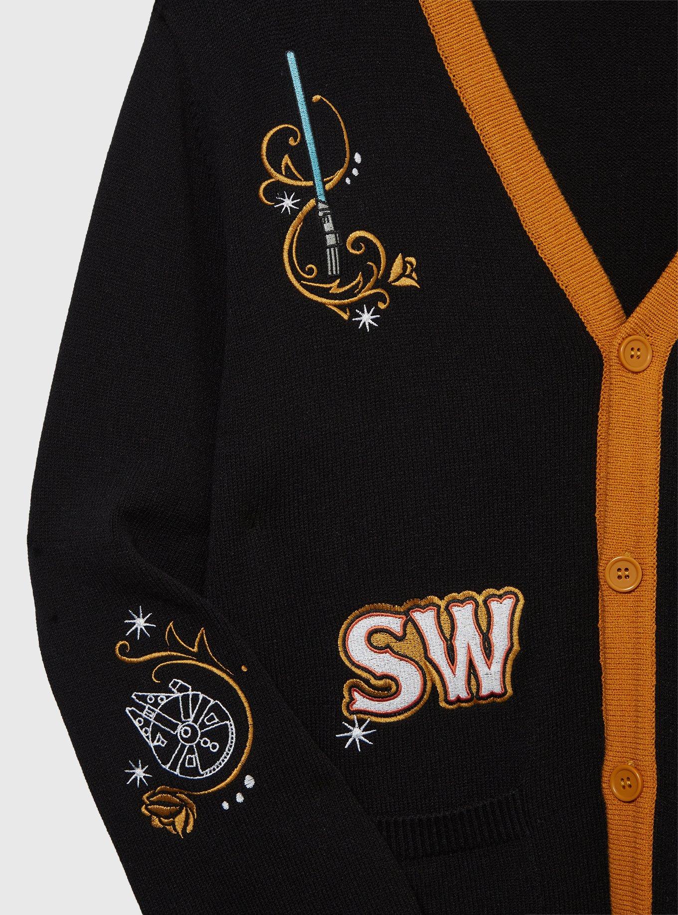 Star Wars Icons Women's Cardigan — BoxLunch Exclusive, BLACK, alternate