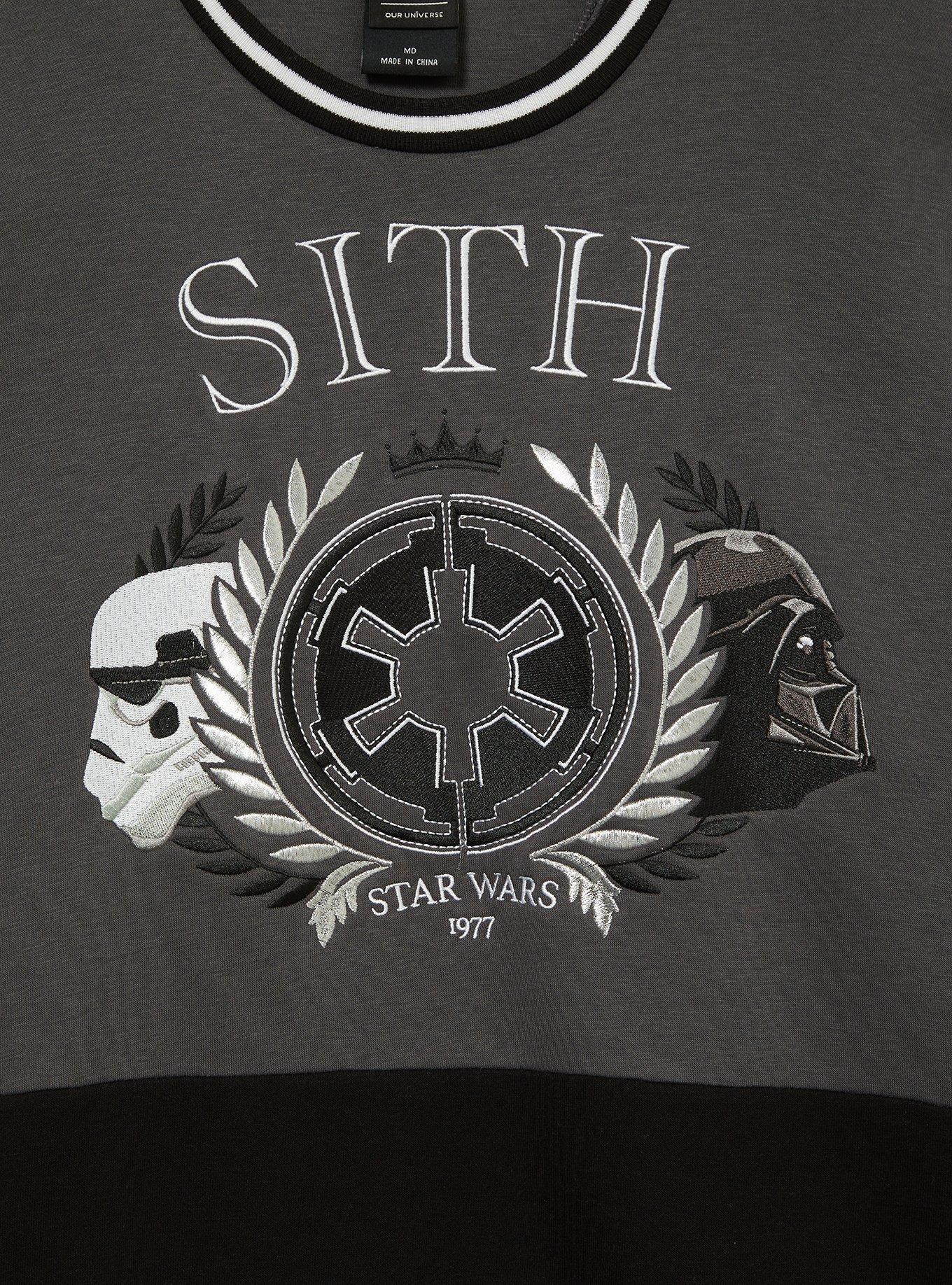 Star Wars Sith Women's Panel Crewneck &mdash; BoxLunch Exclusive, MULTI, alternate
