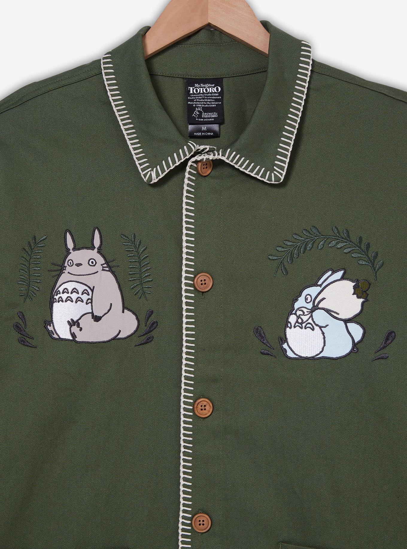 Our Universe Studio Ghibli My Neighbor Totoro Embroidered Sage Jacket &mdash; BoxLunch Exclusive, SAGE, alternate