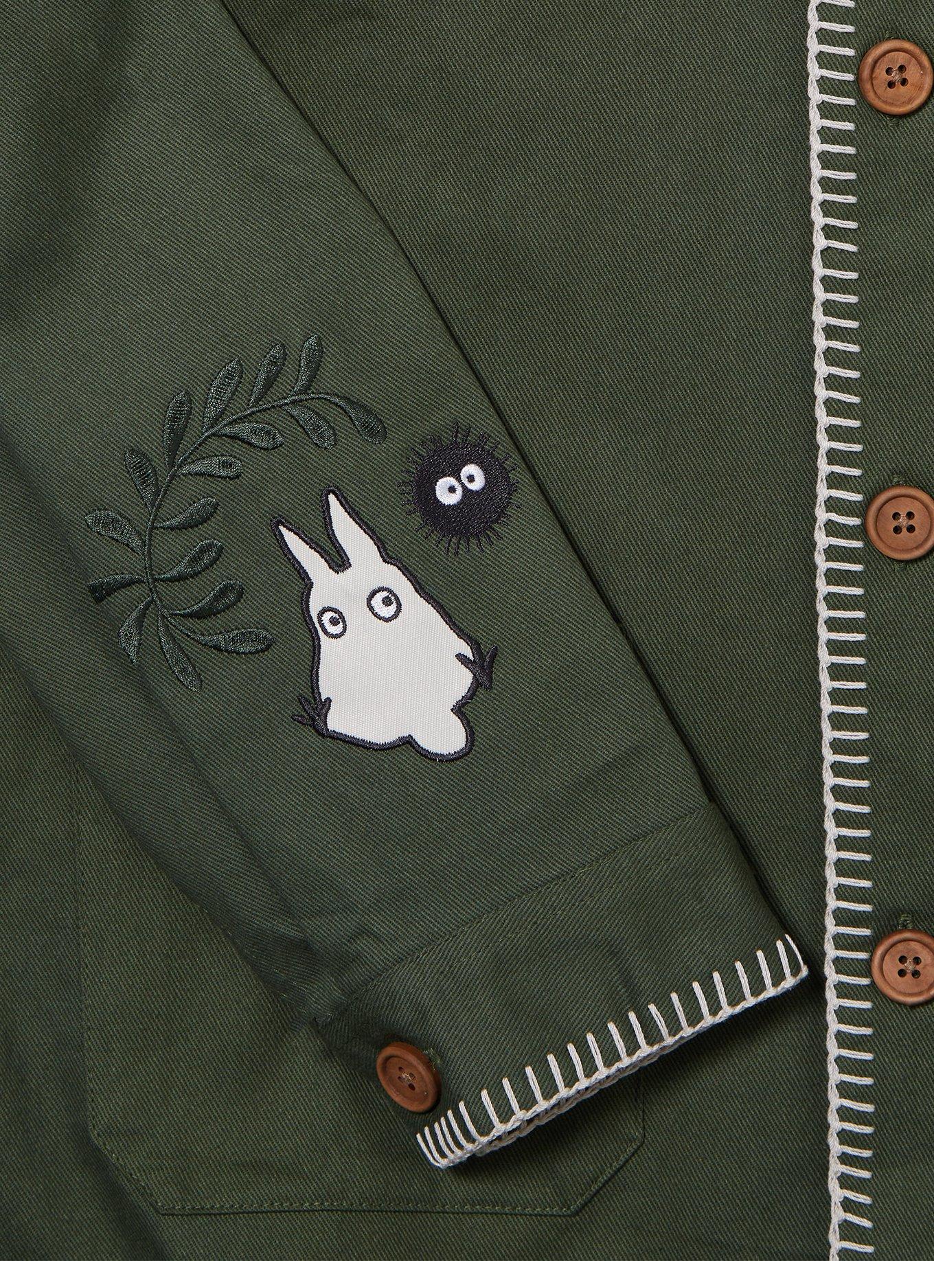 Our Universe Studio Ghibli My Neighbor Totoro Embroidered Sage Jacket &mdash; BoxLunch Exclusive, SAGE, alternate