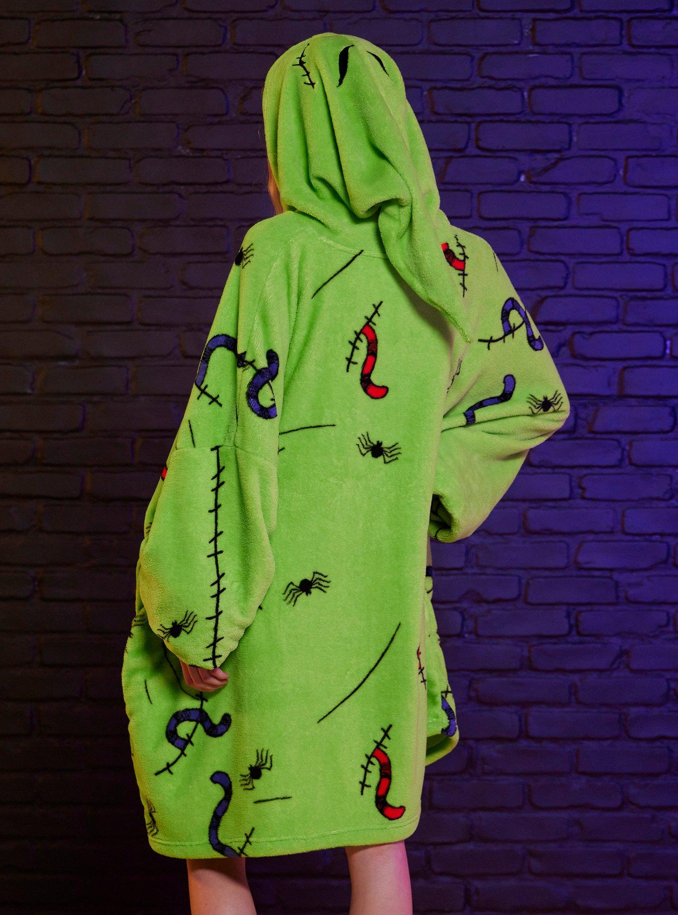 The Nightmare Before Christmas Oogie Boogie Fuzzy Oversized Hoodie