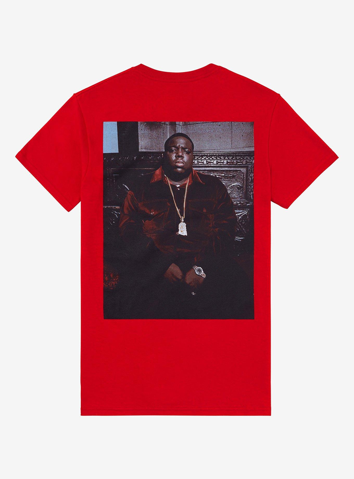 The Notorious B.I.G. Two-Sided Boyfriend Fit Girls T-Shirt, RED, alternate