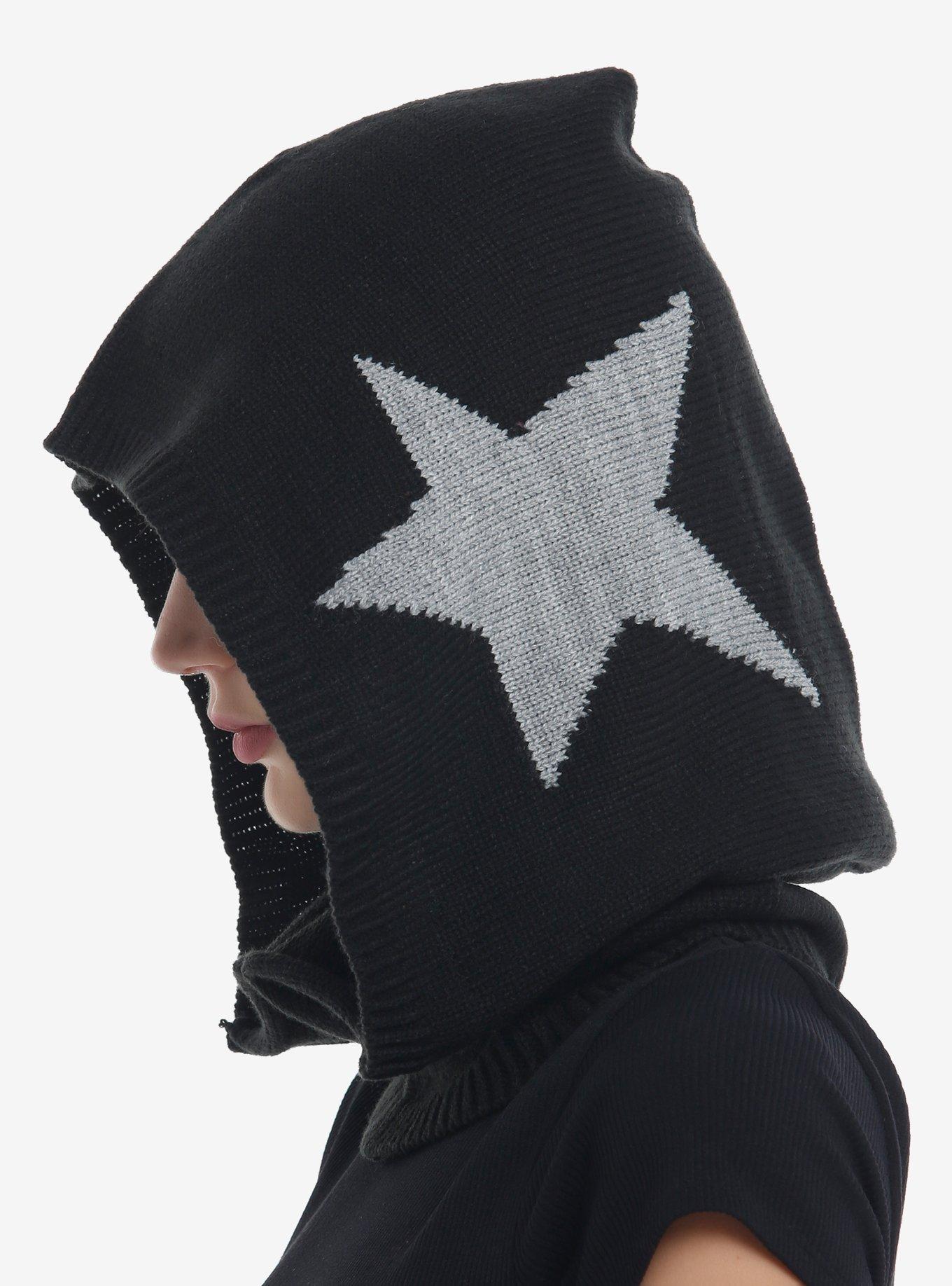 Star Drawstring Hooded Balaclava, , alternate