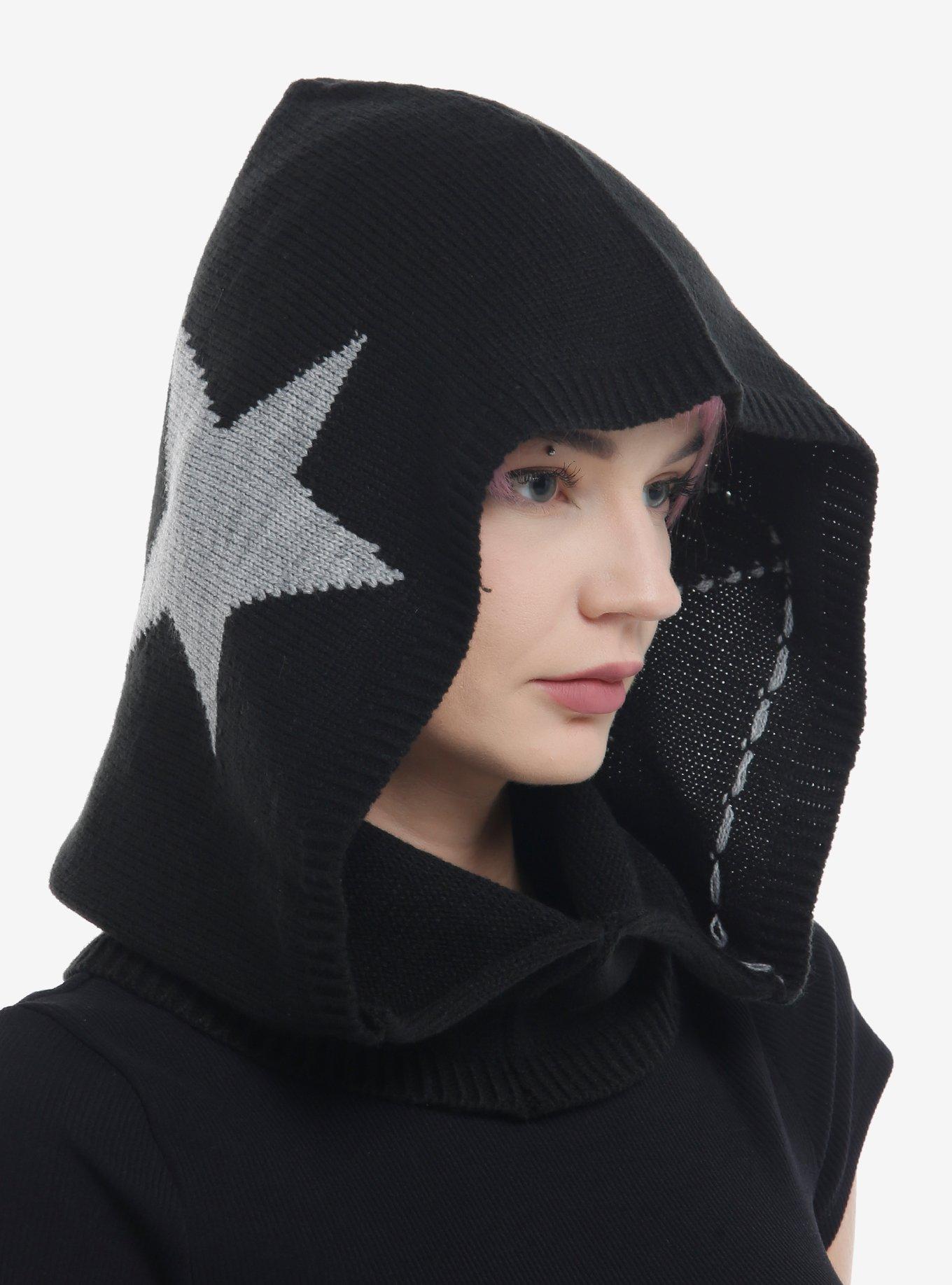 Star Drawstring Hooded Balaclava, , alternate