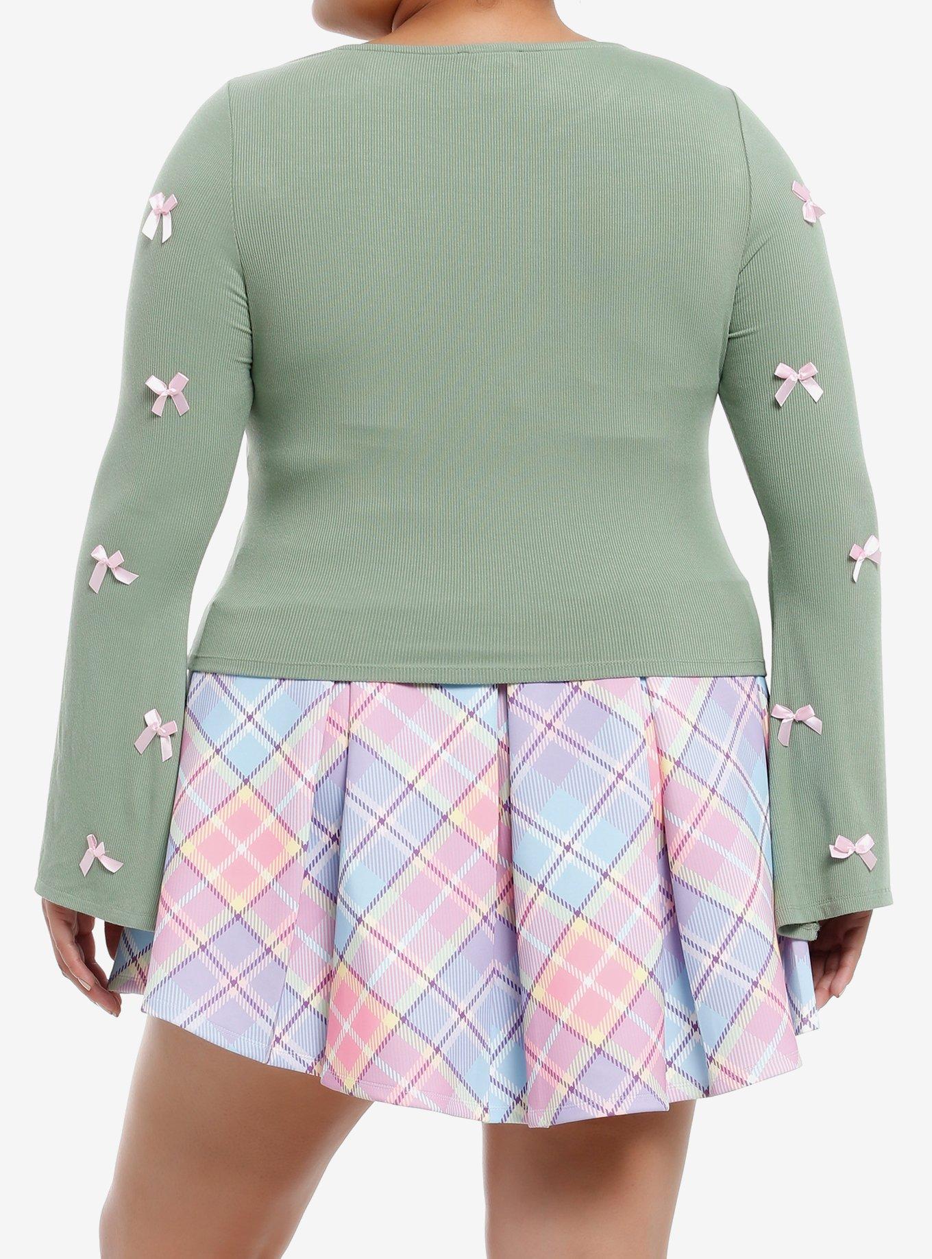 Sweet Society Chibi Frog & Bows Girls Long-Sleeve Top Plus