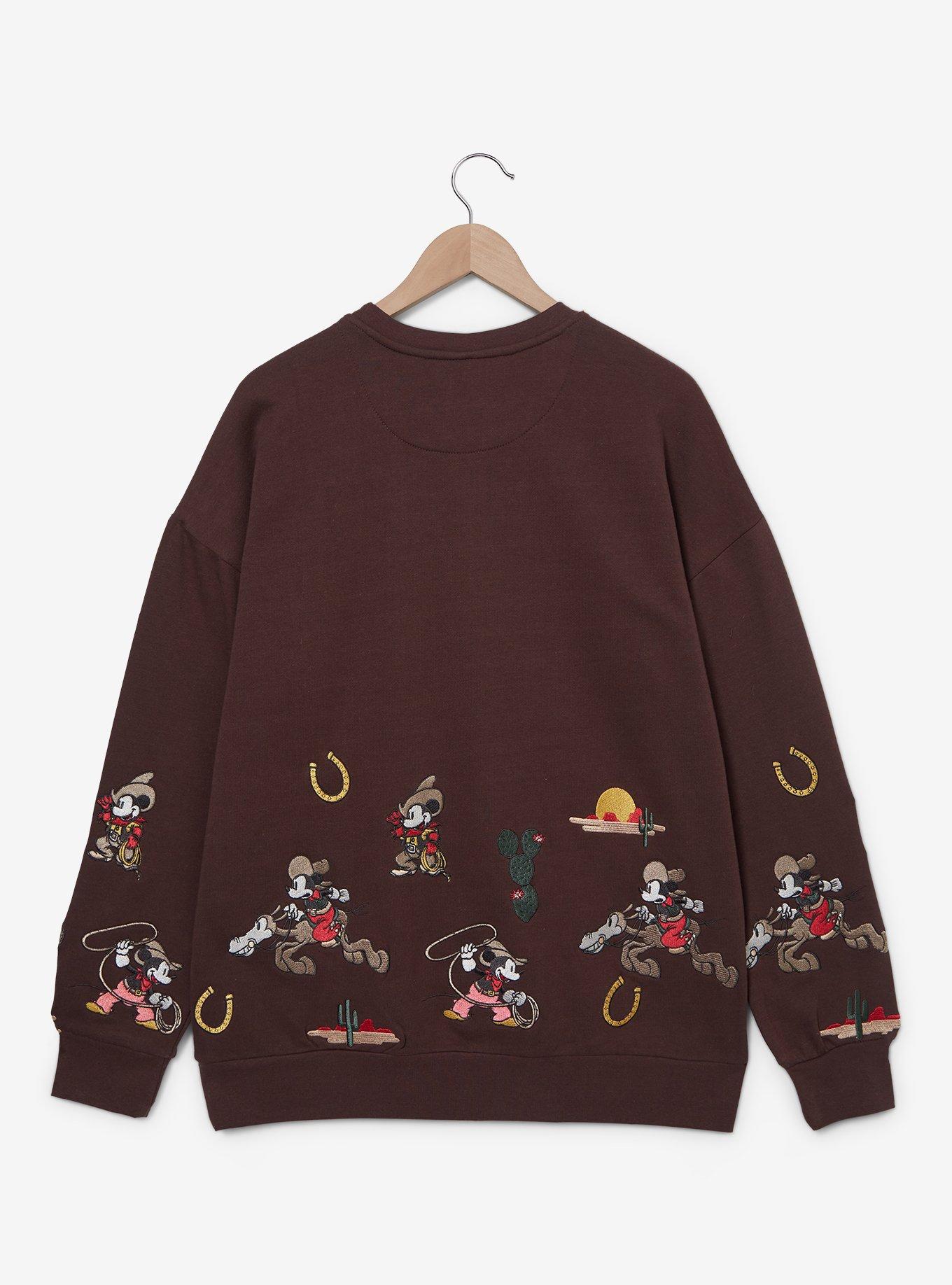 Disney Mickey Mouse Western Icons Crewneck - BoxLunch Exclusive, MULTI, alternate