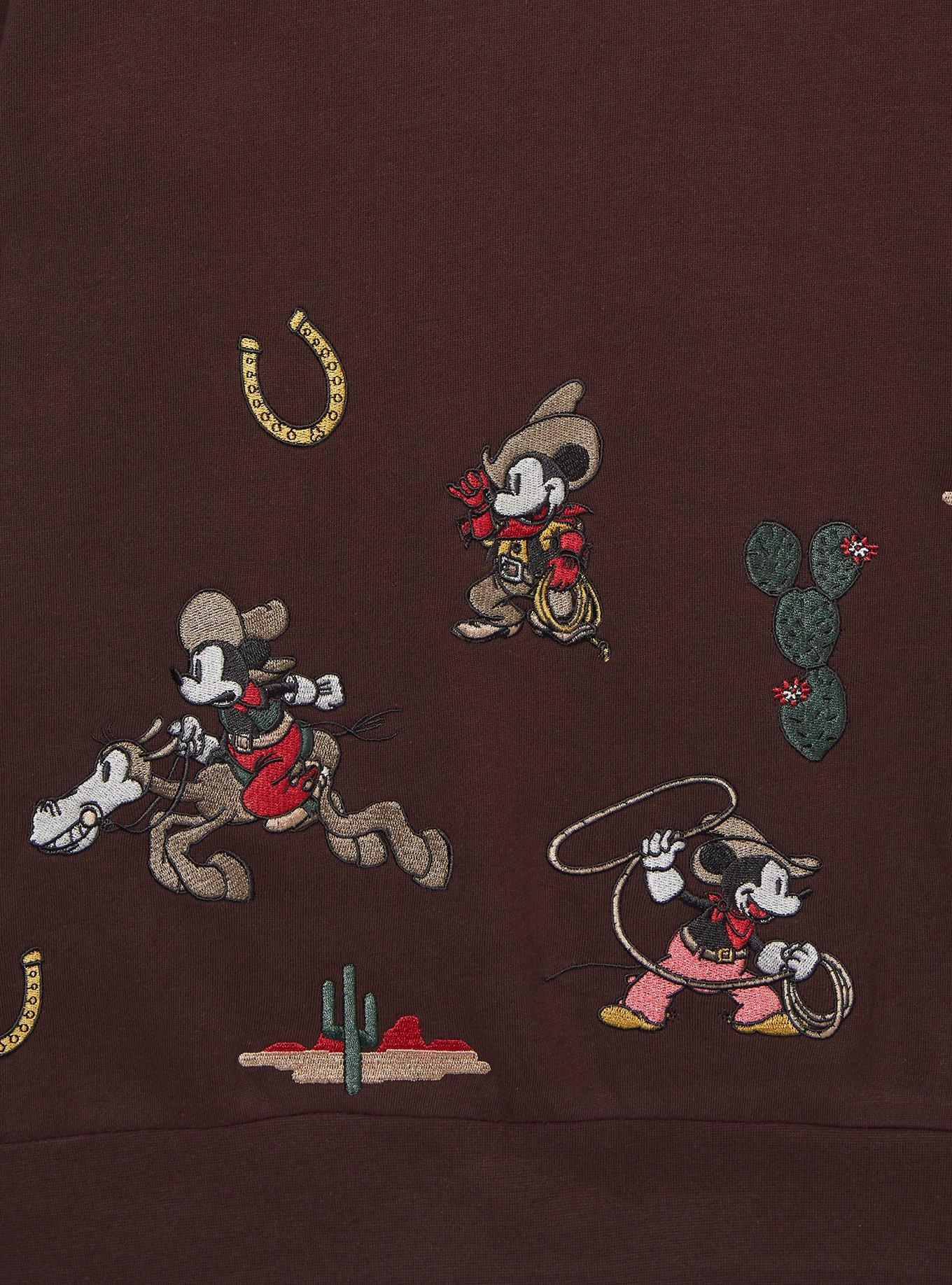 Disney Mickey Mouse Western Icons Crewneck - BoxLunch Exclusive, MULTI, alternate