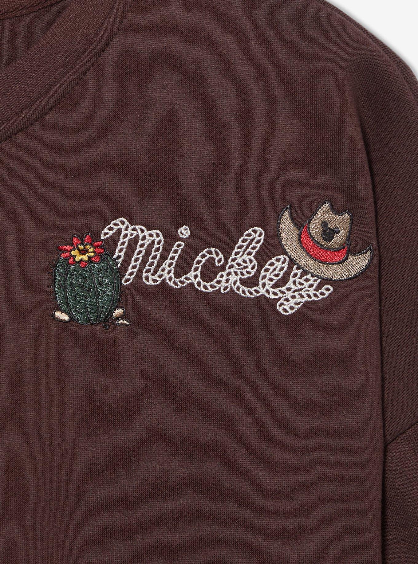 Disney Mickey Mouse Western Icons Crewneck - BoxLunch Exclusive, MULTI, alternate