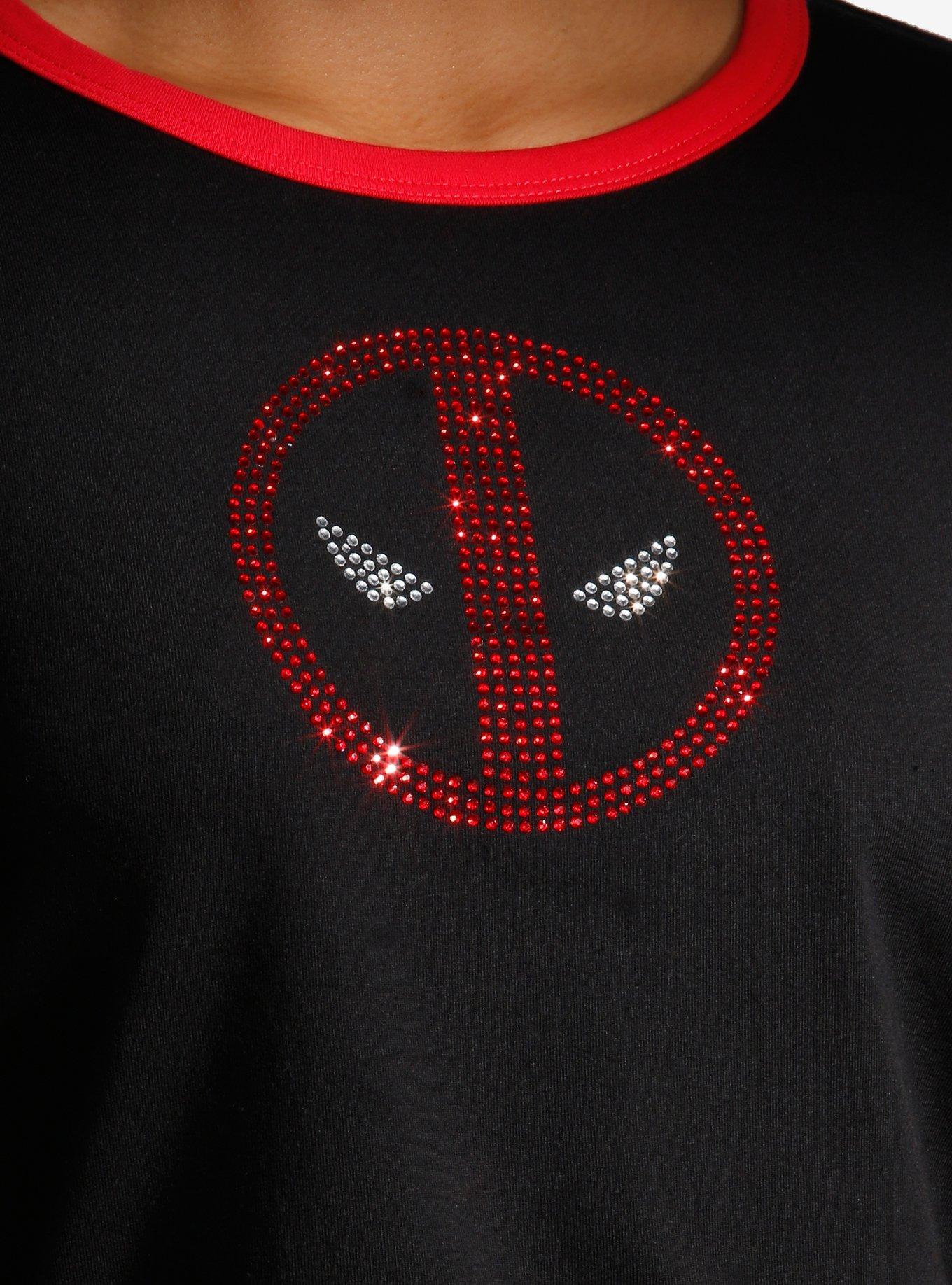 Marvel Deadpool Rhinestone Logo Girls Baby T-Shirt, , hi-res