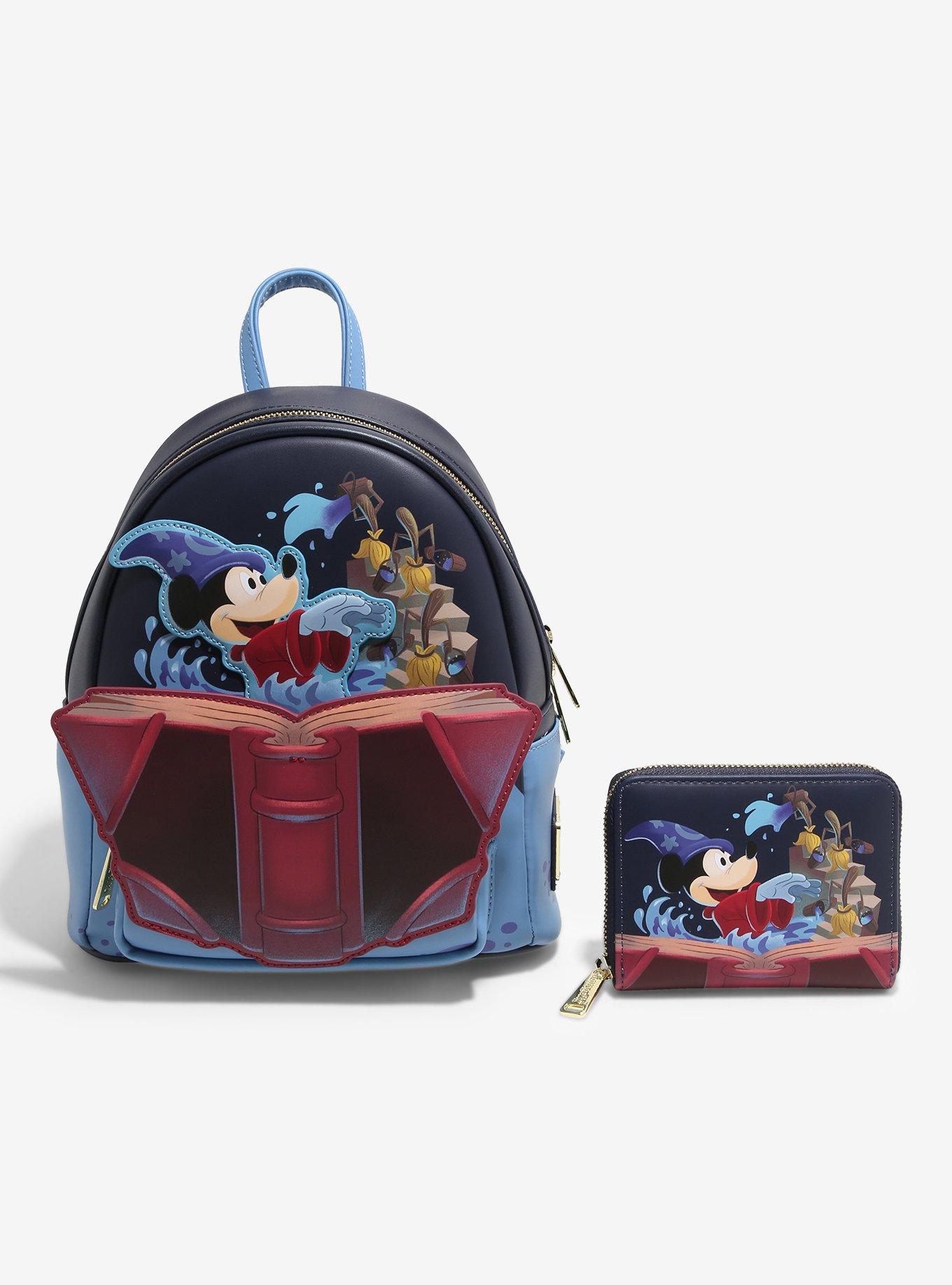 Loungefly Disney Fantasia Sorcerer's Apprentice Mickey Mouse Zip Wallet