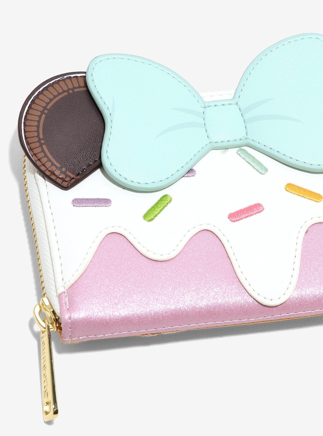 Loungefly Disney Minnie Mouse Ice Cream Ears Small Zip Wallet, , alternate