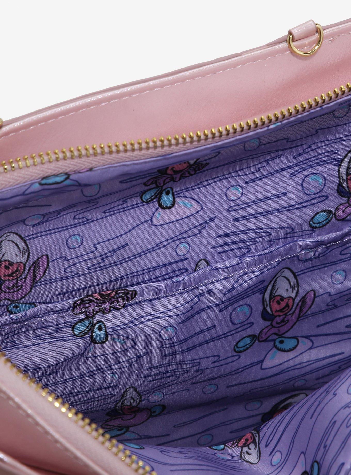 Loungefly Disney Alice in Wonderland Oyster Pearlescent Crossbody Bag, , alternate