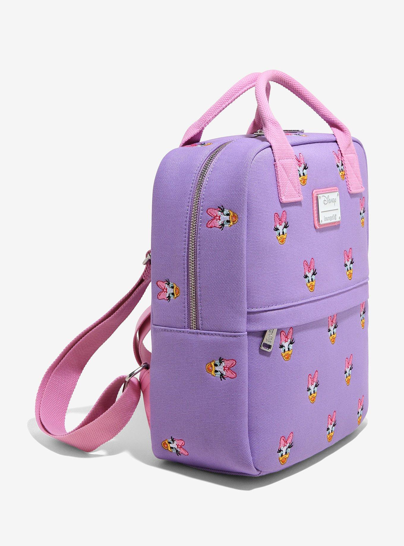 Loungefly Disney Daisy Duck Allover Print Mini Backpack, , alternate