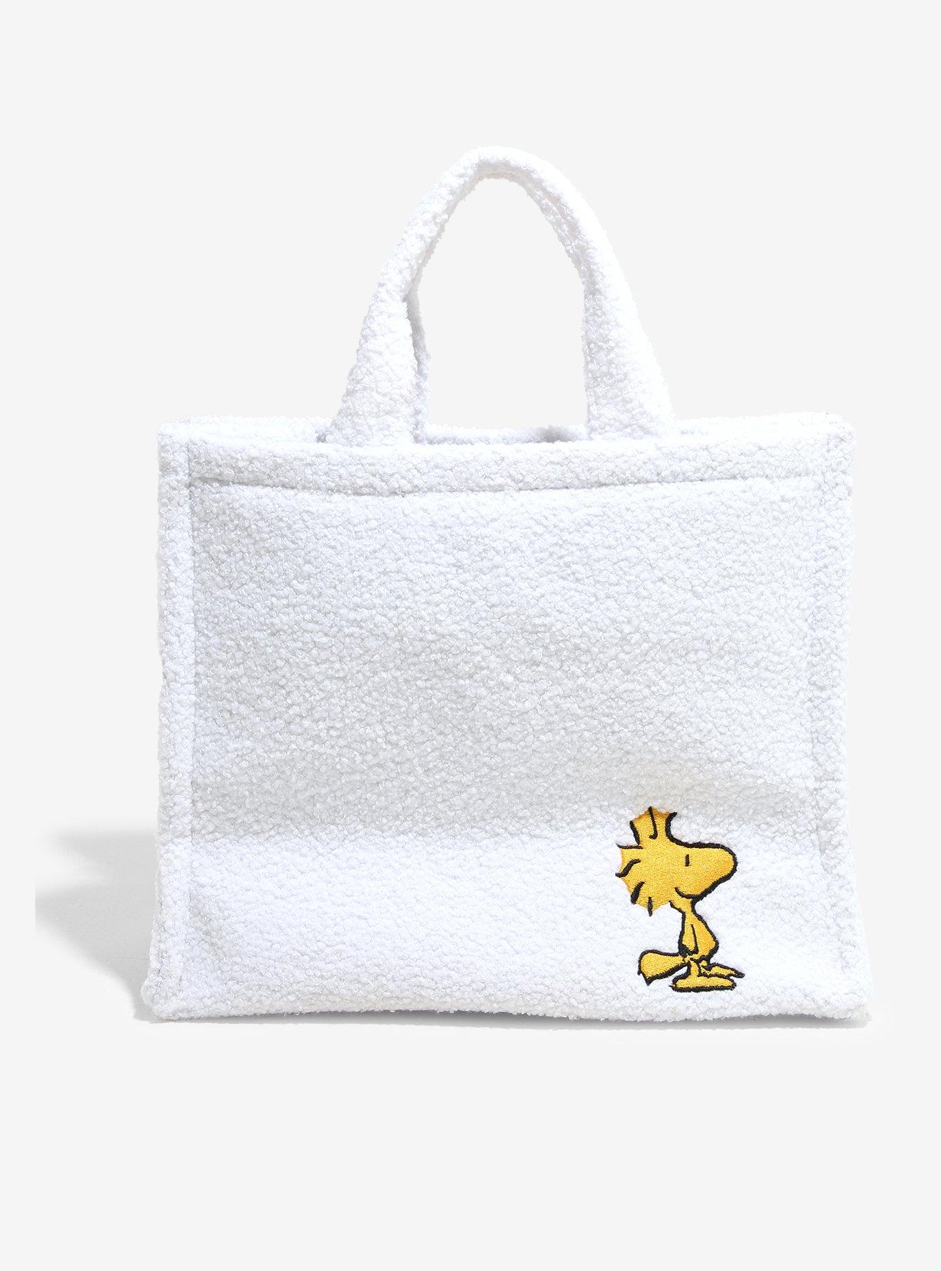 Peanuts Snoopy & Woodstock Sherpa Tote Bag, , alternate