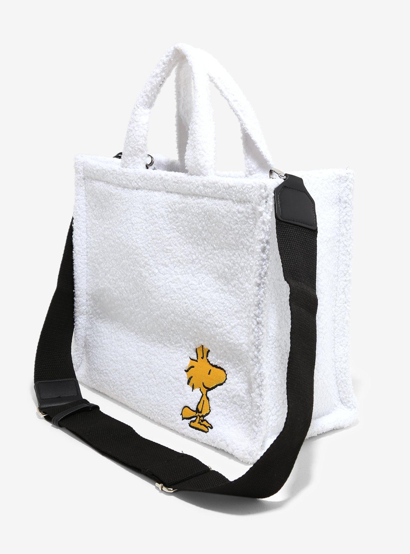 Peanuts Snoopy & Woodstock Sherpa Tote Bag, , alternate