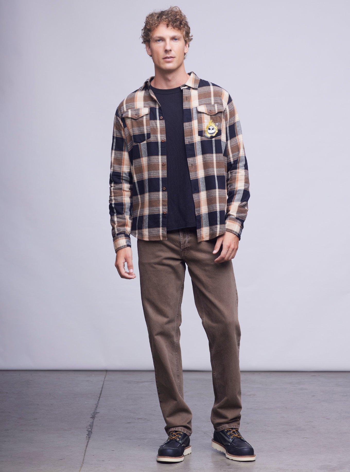 Disney The Nightmare Before Christmas Jack & Sally Western Flannel - BoxLunch Exclusive, , hi-res