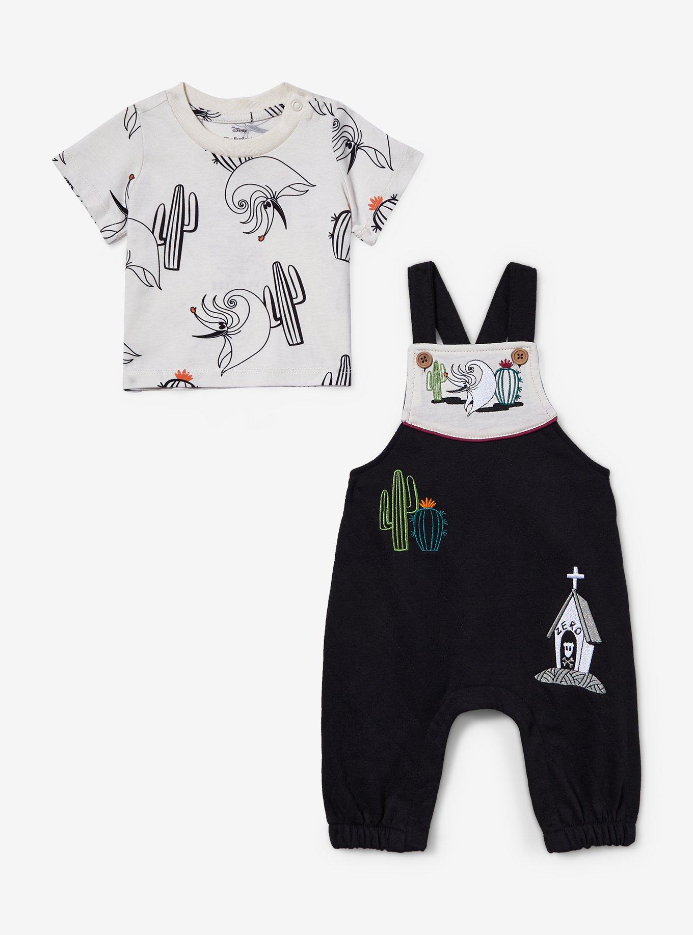 Disney The Nightmare Before Christmas Zero Western Infant T-Shirt & Overall Set, MULTI, alternate