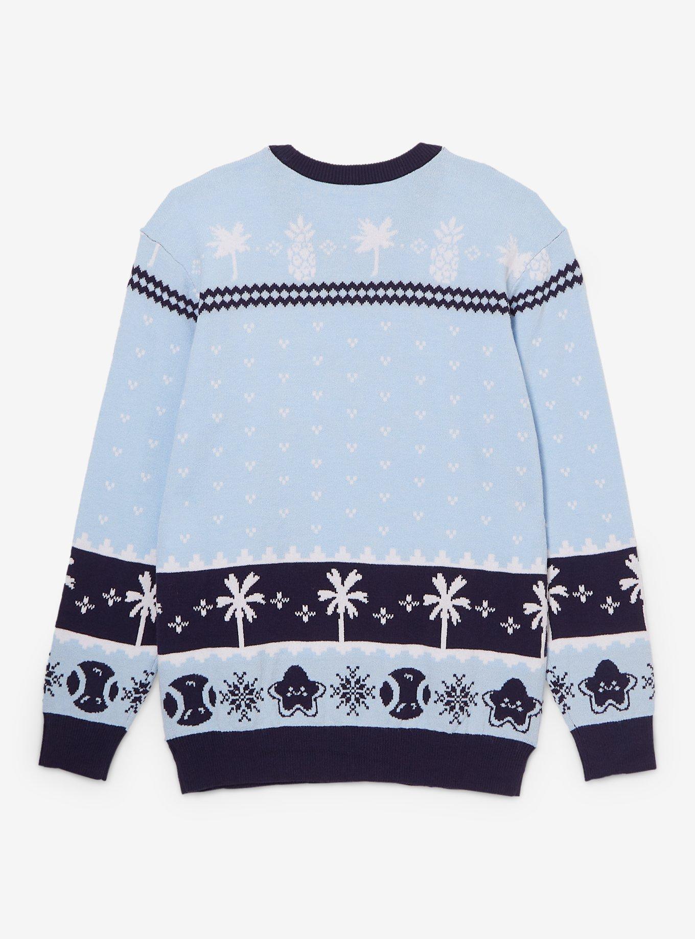 Bluey Bingo & Bluey Patterned Youth Holiday Sweater, MULTI, alternate