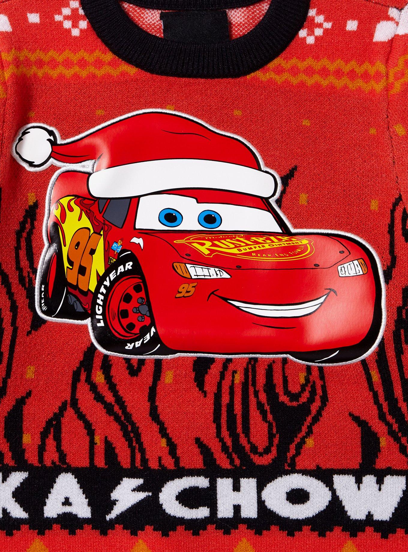 Disney Pixar Cars Lightning McQueen Toddler Holiday Sweater, , hi-res