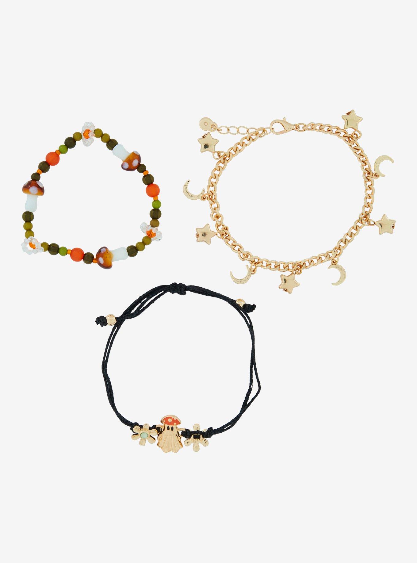 Thorn & Fable Ghost Mushroom Bracelet Set, , alternate