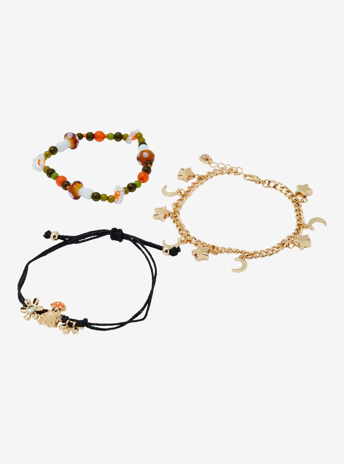 Thorn & Fable Ghost Mushroom Bracelet Set, , alternate