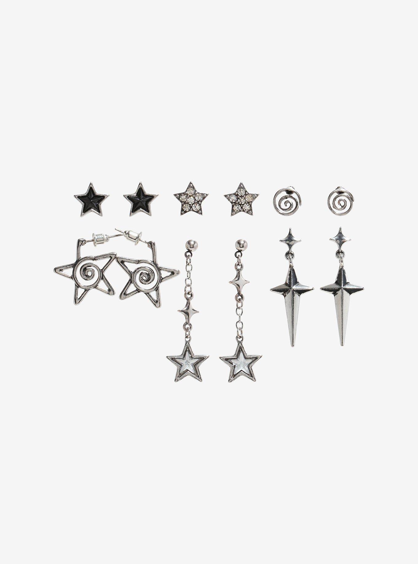 Social Collision Star Swirl Earring Set, , hi-res