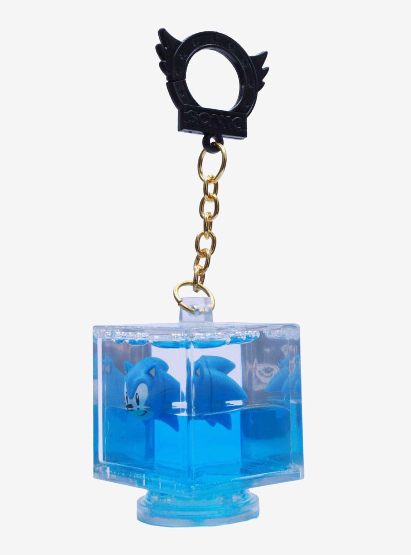 Sonic The Hedgehog Cube Liquid Key Chain, , alternate