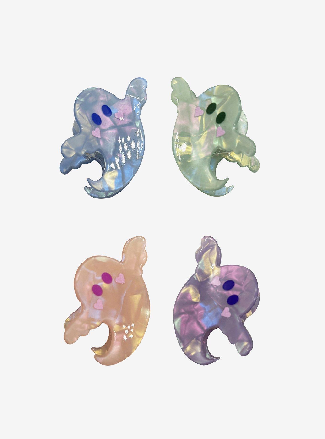 Sweet Society Kawaii Ghosts Mini Claw Hair Clip Set, , hi-res