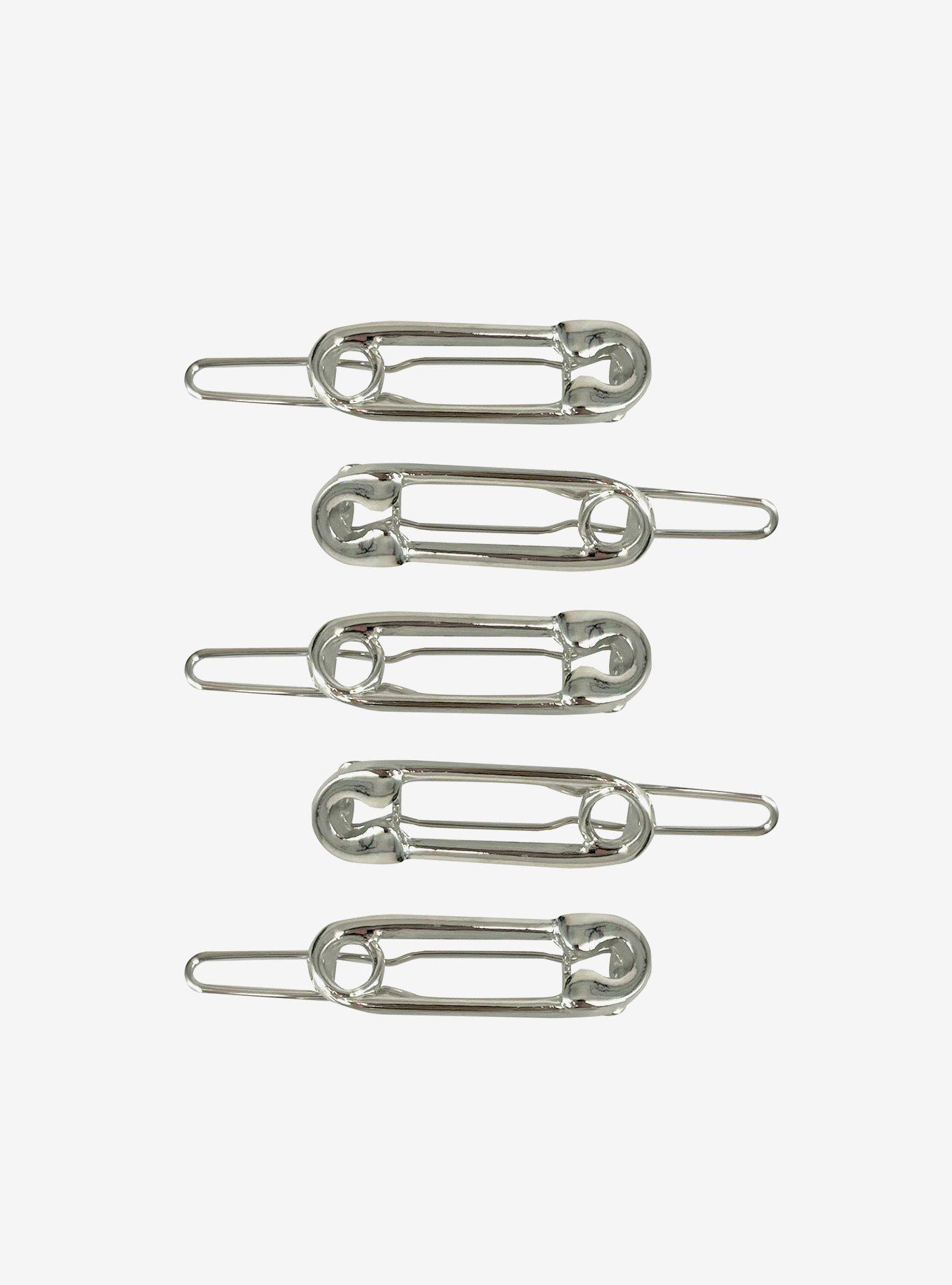 Social Collision Safety Pin Hair Clip Set, , hi-res