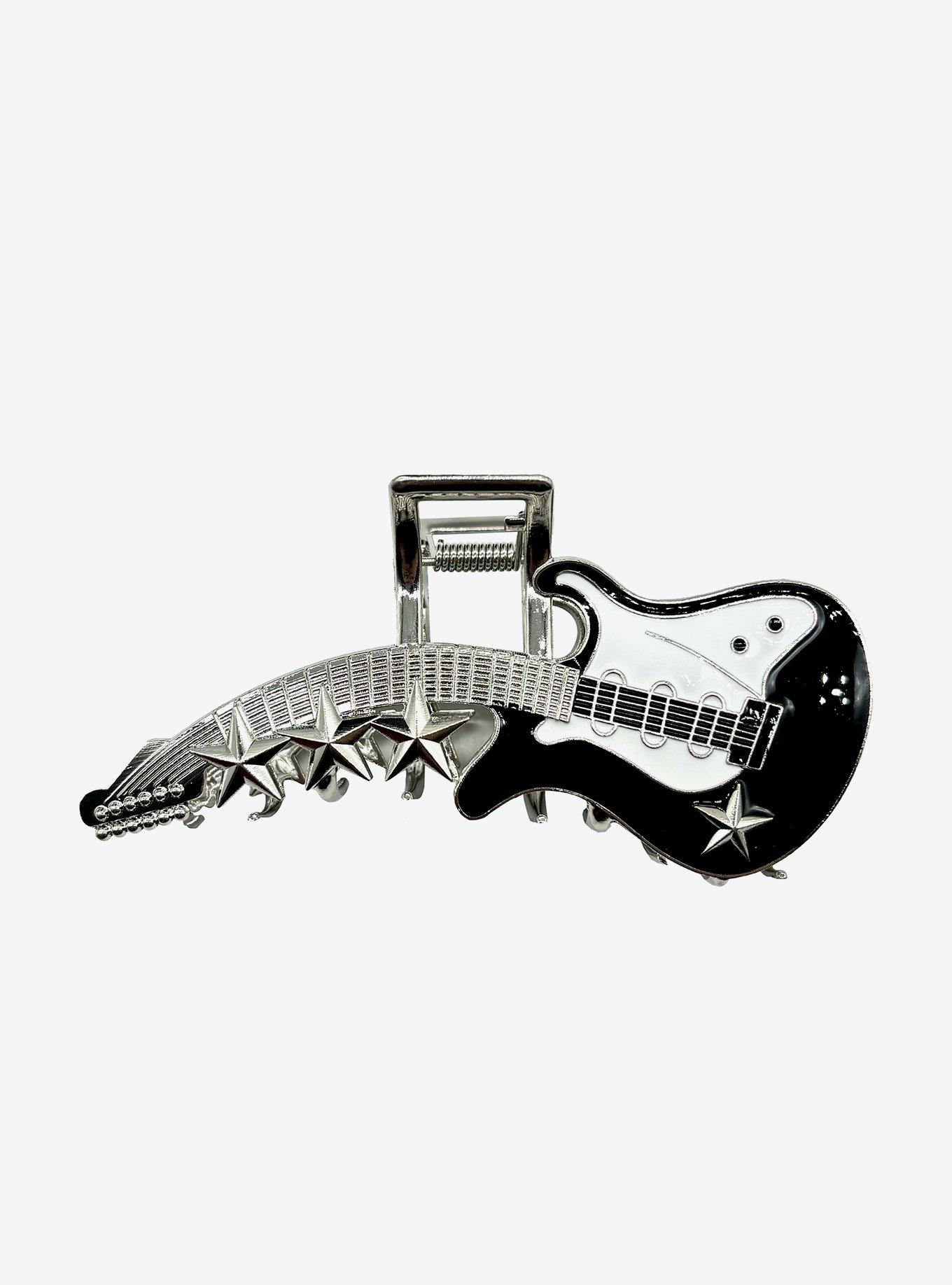 Social Collision Guitar Claw Hair Clip, , alternate