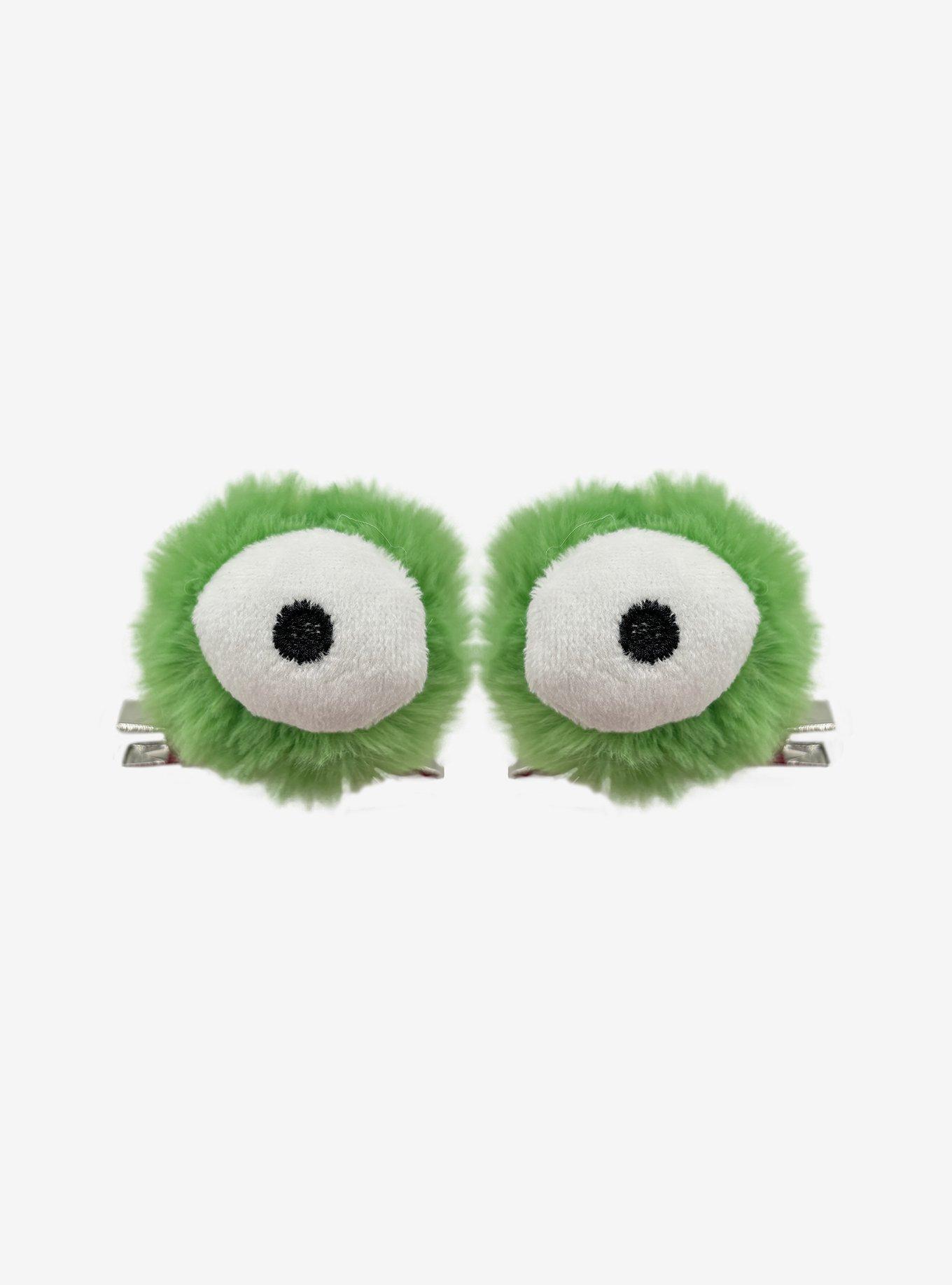 Thorn & Fable Frog Eyes Plush Hair Clip Set