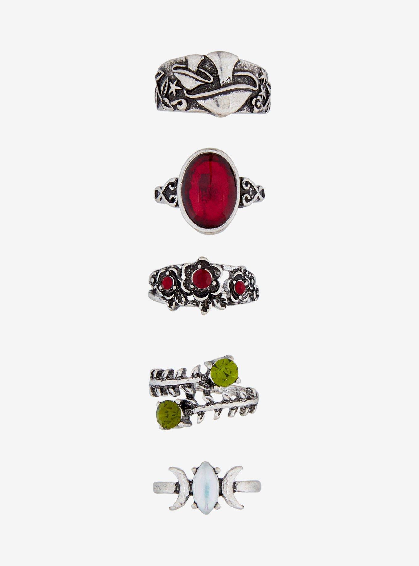 Thorn & Fable Flower Mushroom Ring Set, , alternate