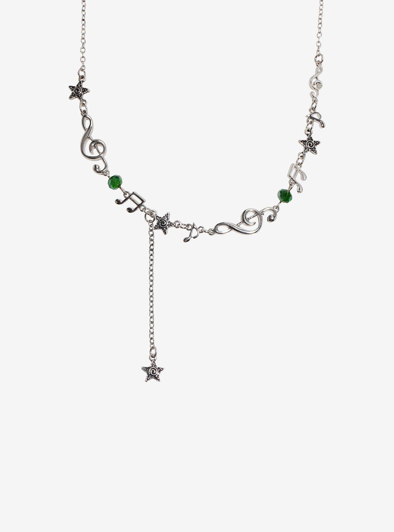 Social Collision Music Note Charm Necklace, , alternate