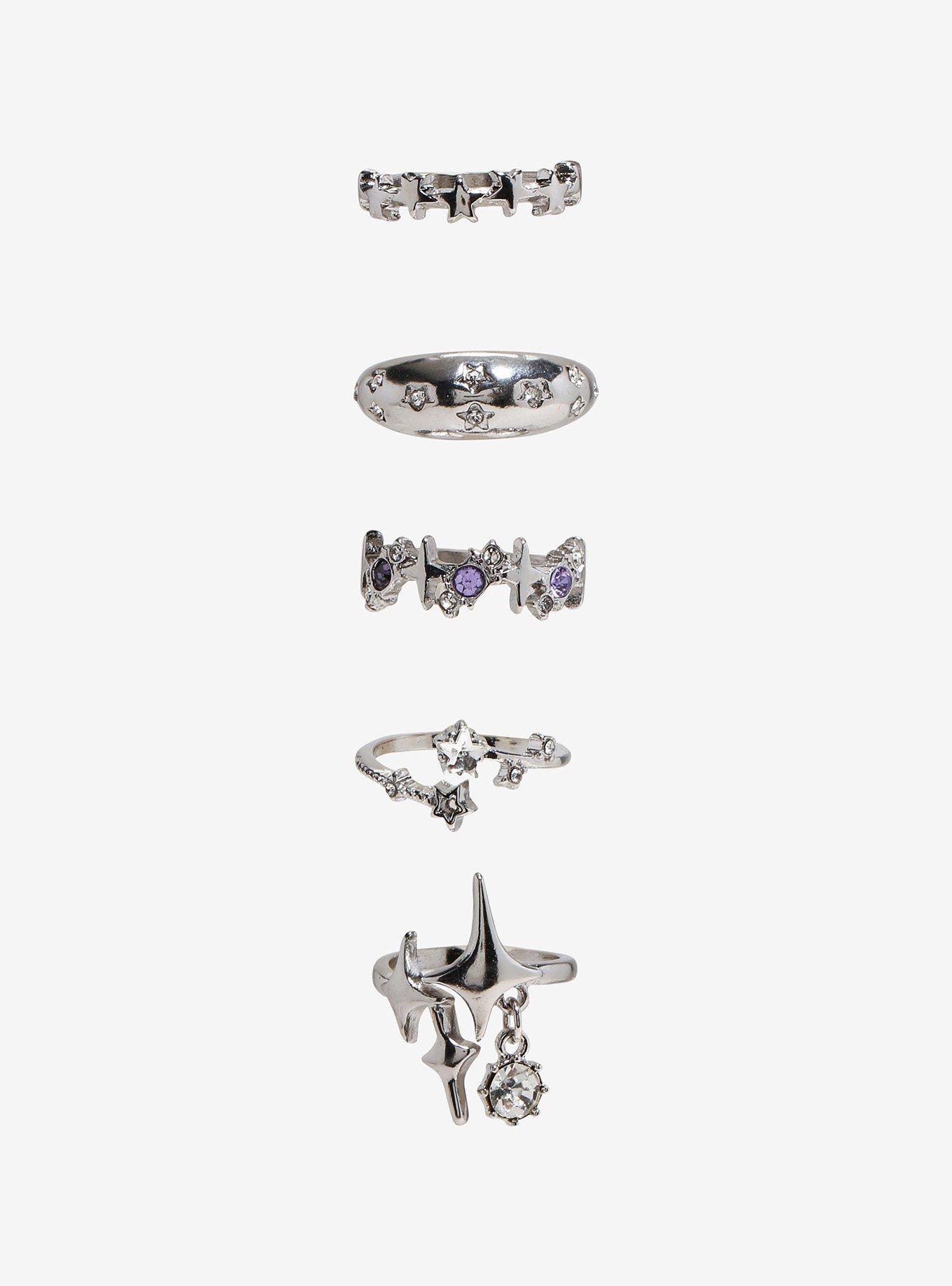 Cosmic Aura Star Cluster Ring Set, , alternate