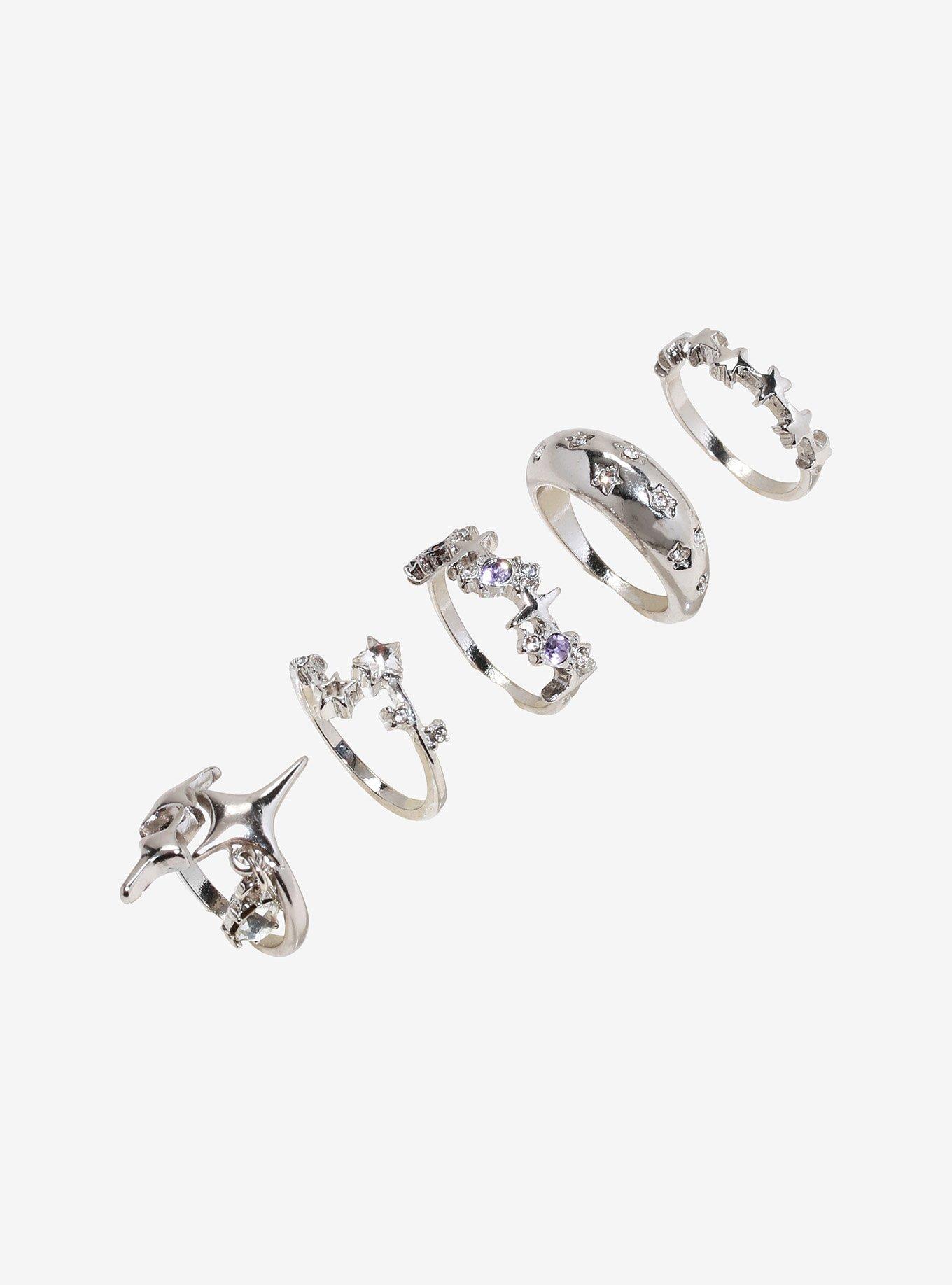 Cosmic Aura Star Cluster Ring Set, , alternate