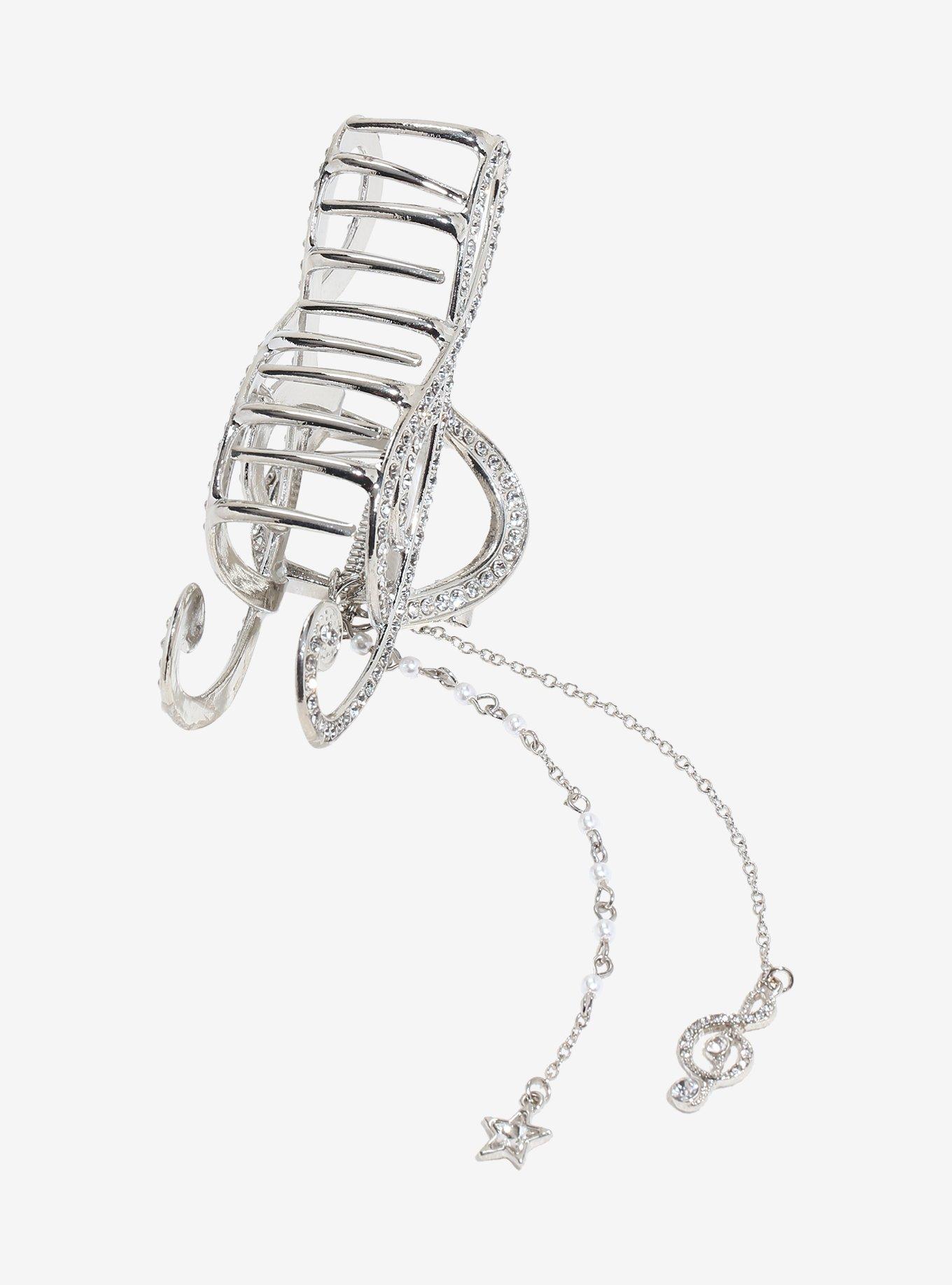 Sweet Society Bling Musical Note Claw Hair Clip, , alternate